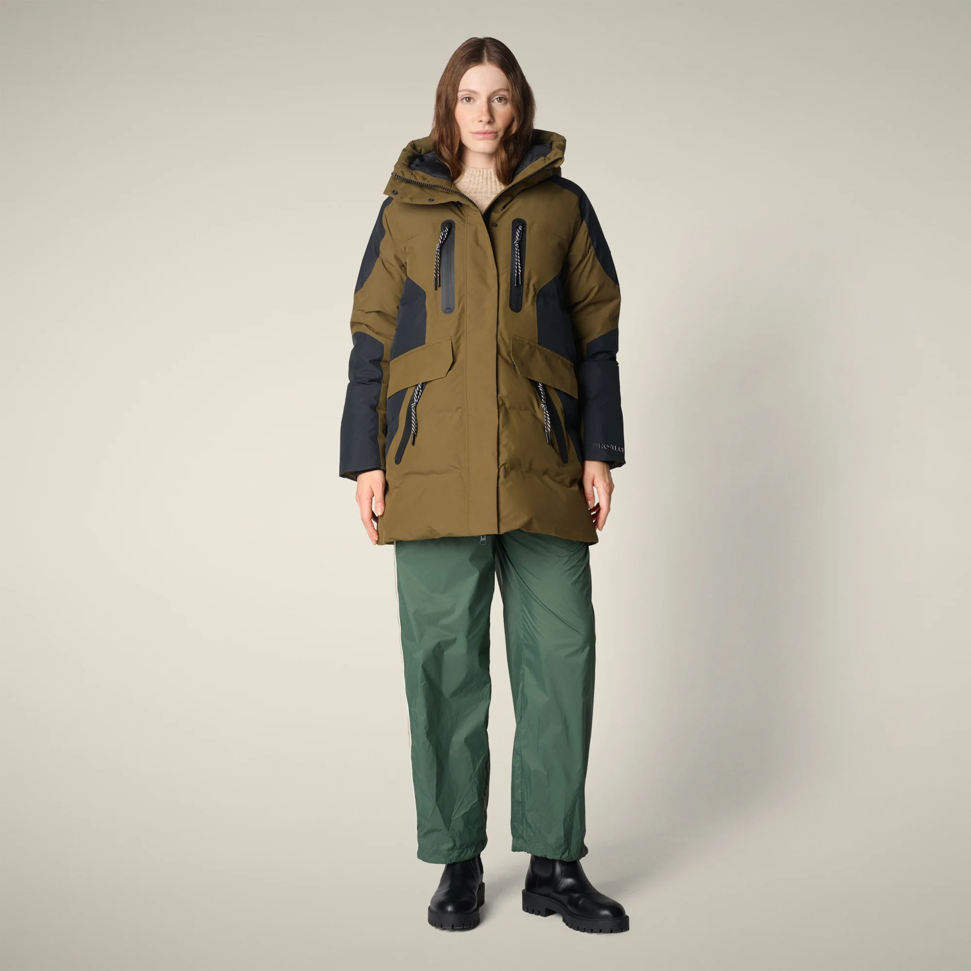 Women's Parka K2 in Bark Green