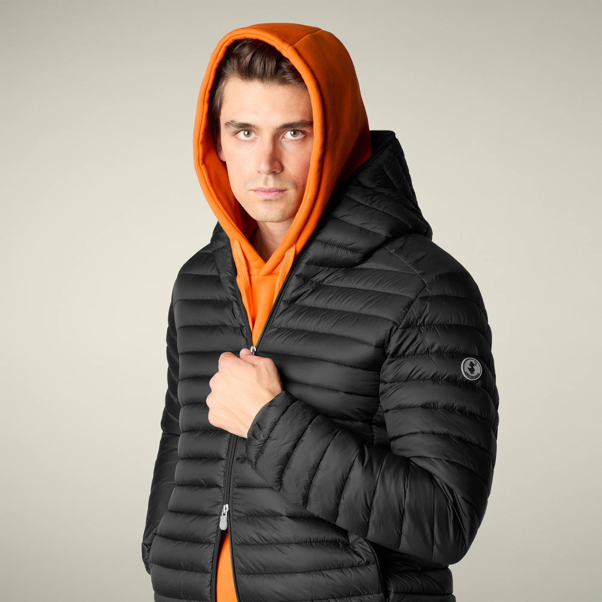 Men's Animal free Puffer Jacket Donald in Black