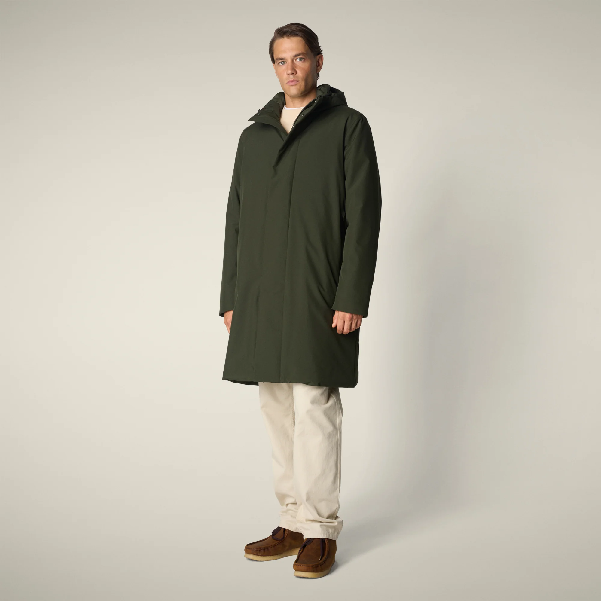 Men's parka barry  in land green