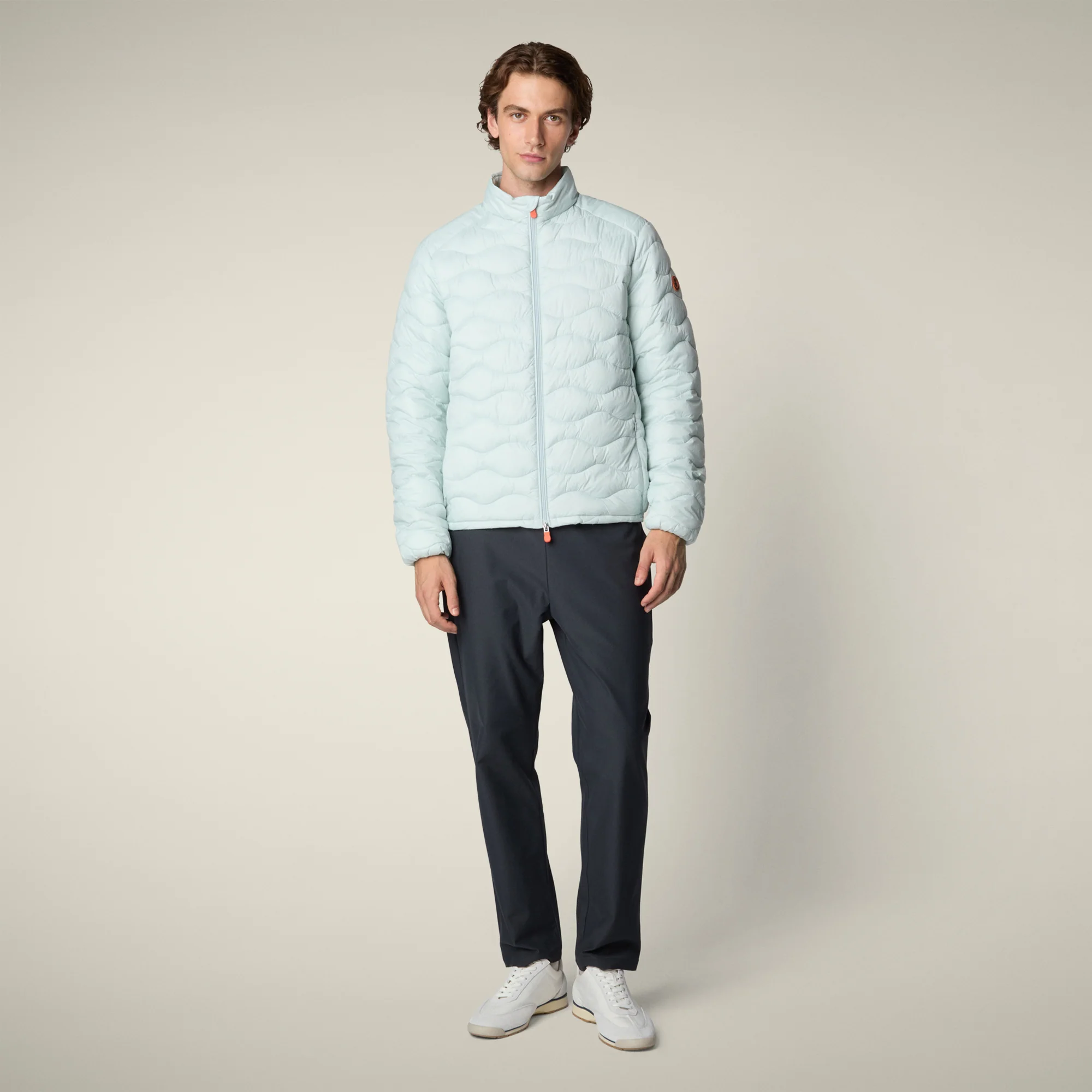 Men's Animal free puffer Jacket Whirl in glacier blue