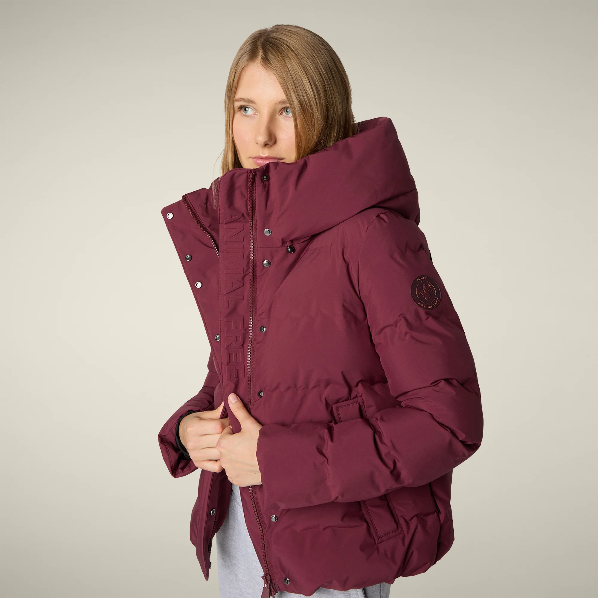 Women's Parka Arena in Wine Red
