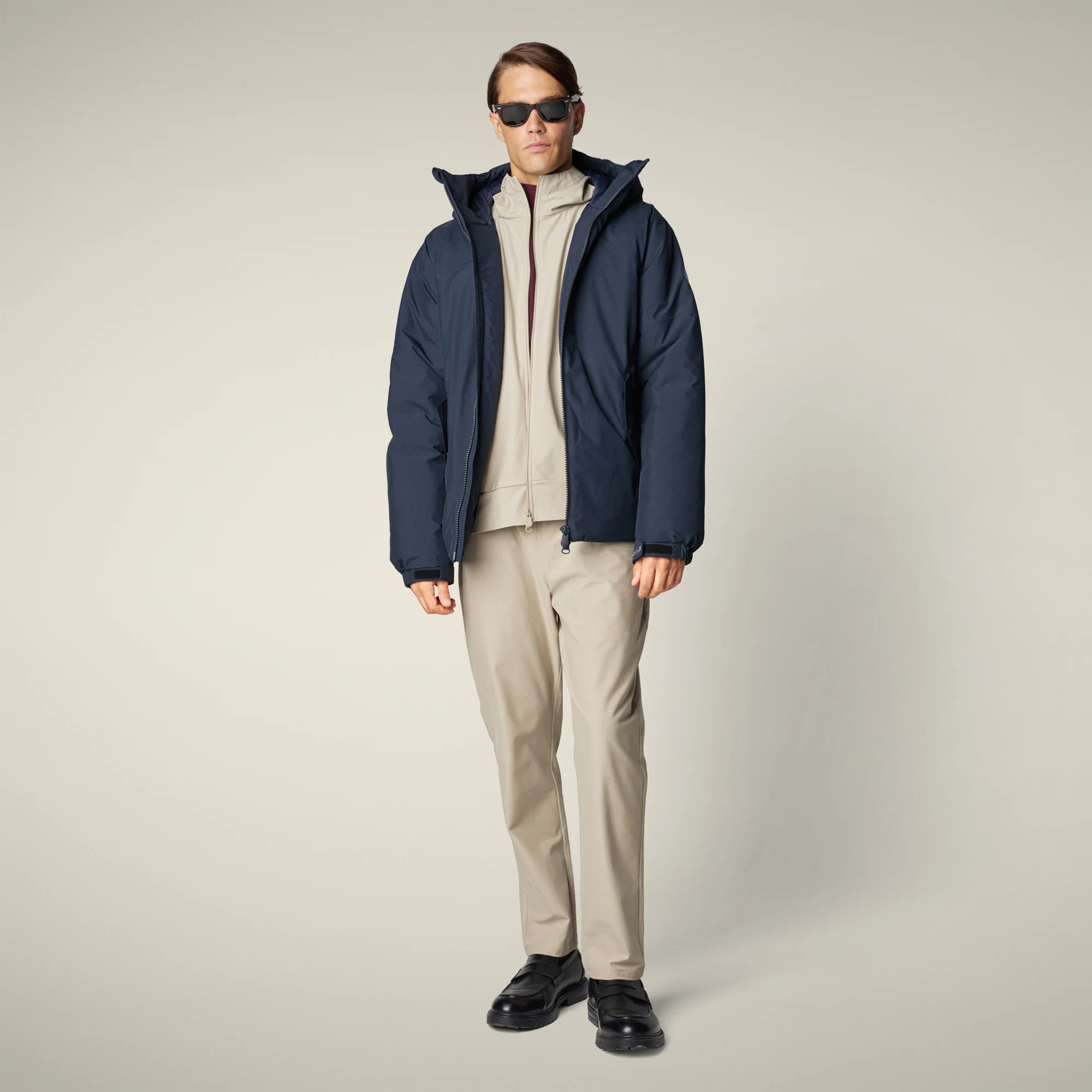 Men's Rain Jacket Serge in blue black