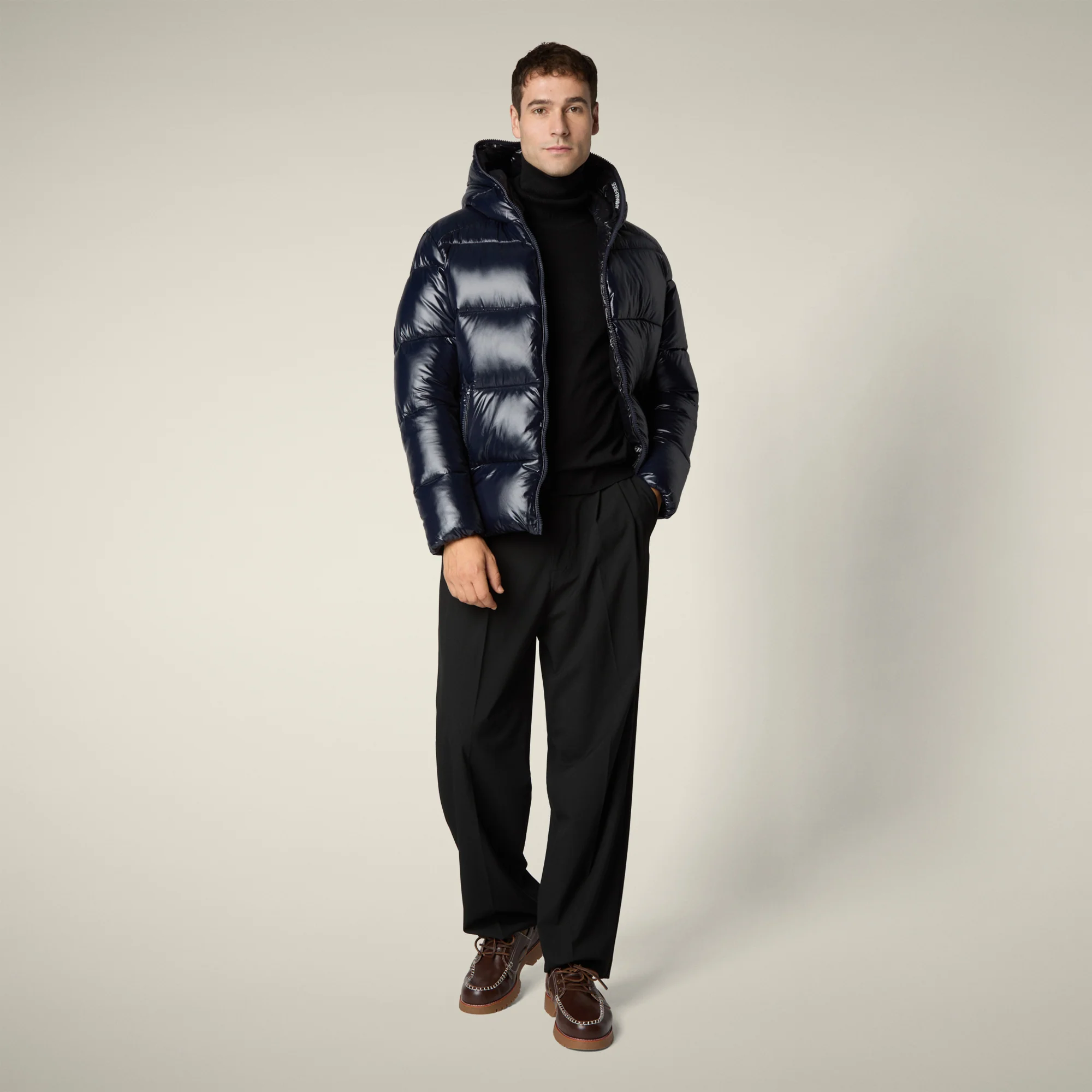 Men's Puffer Jacket Edgard in Blue Black