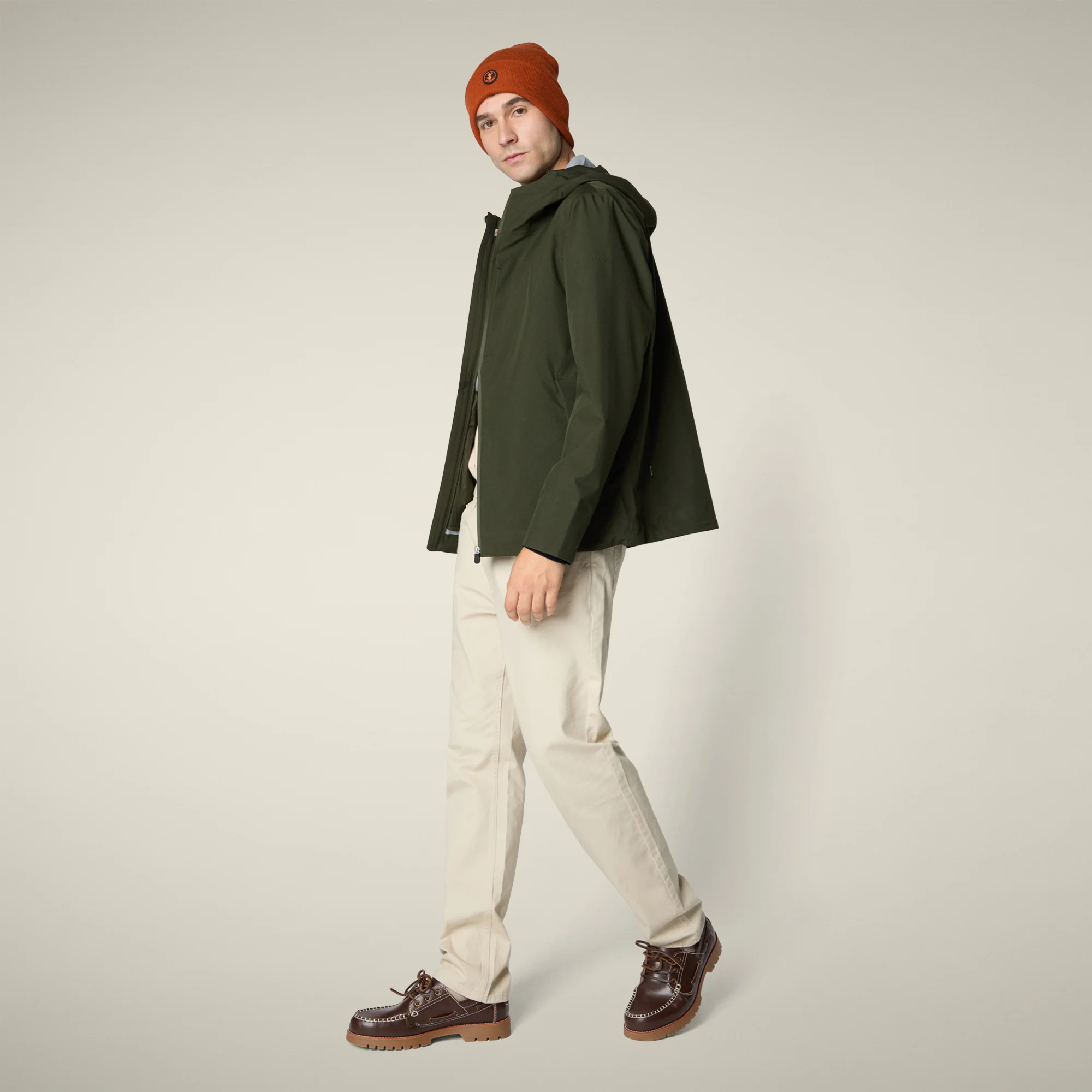 Men's Rain Jacket Jari in Land Green