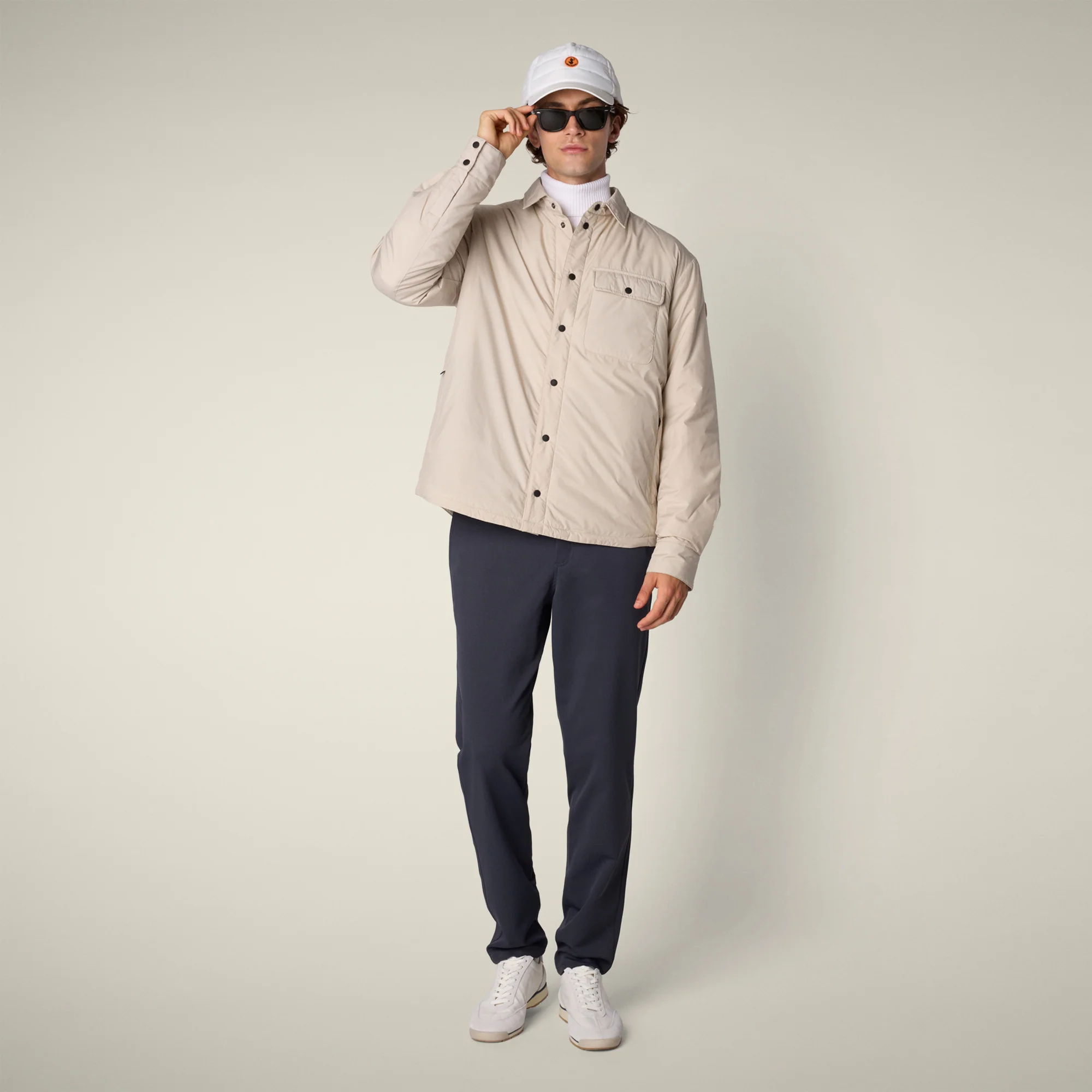 Men's jacekt stellan in rainy beige