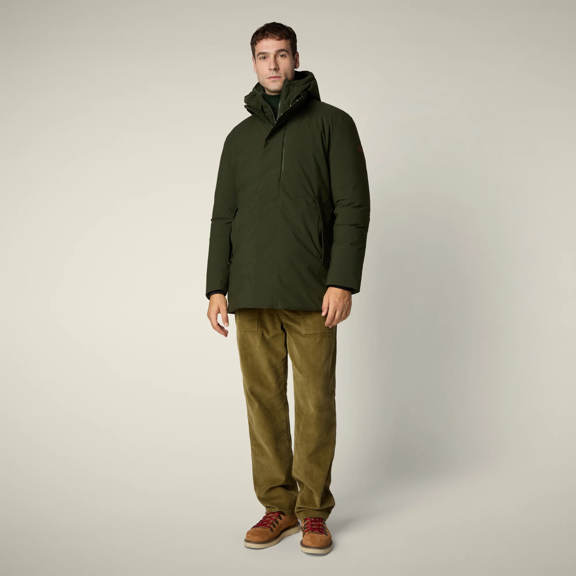 Men's Coat Sesle in Land Green
