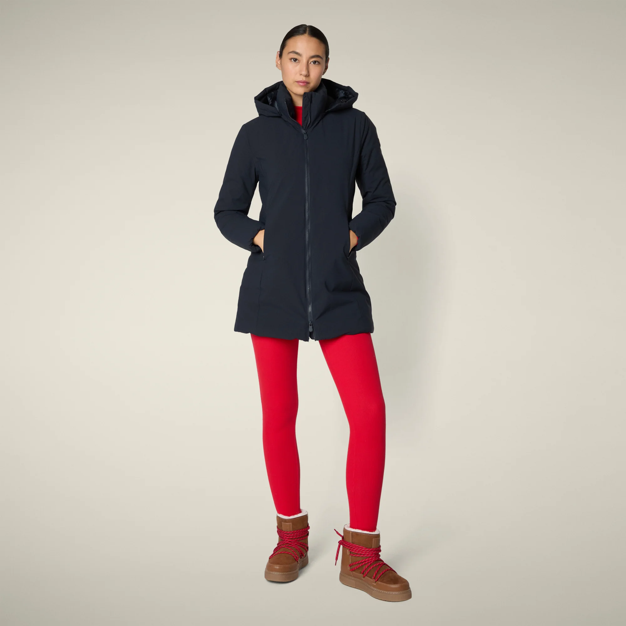 Women's Parka Rachel in Blue Black