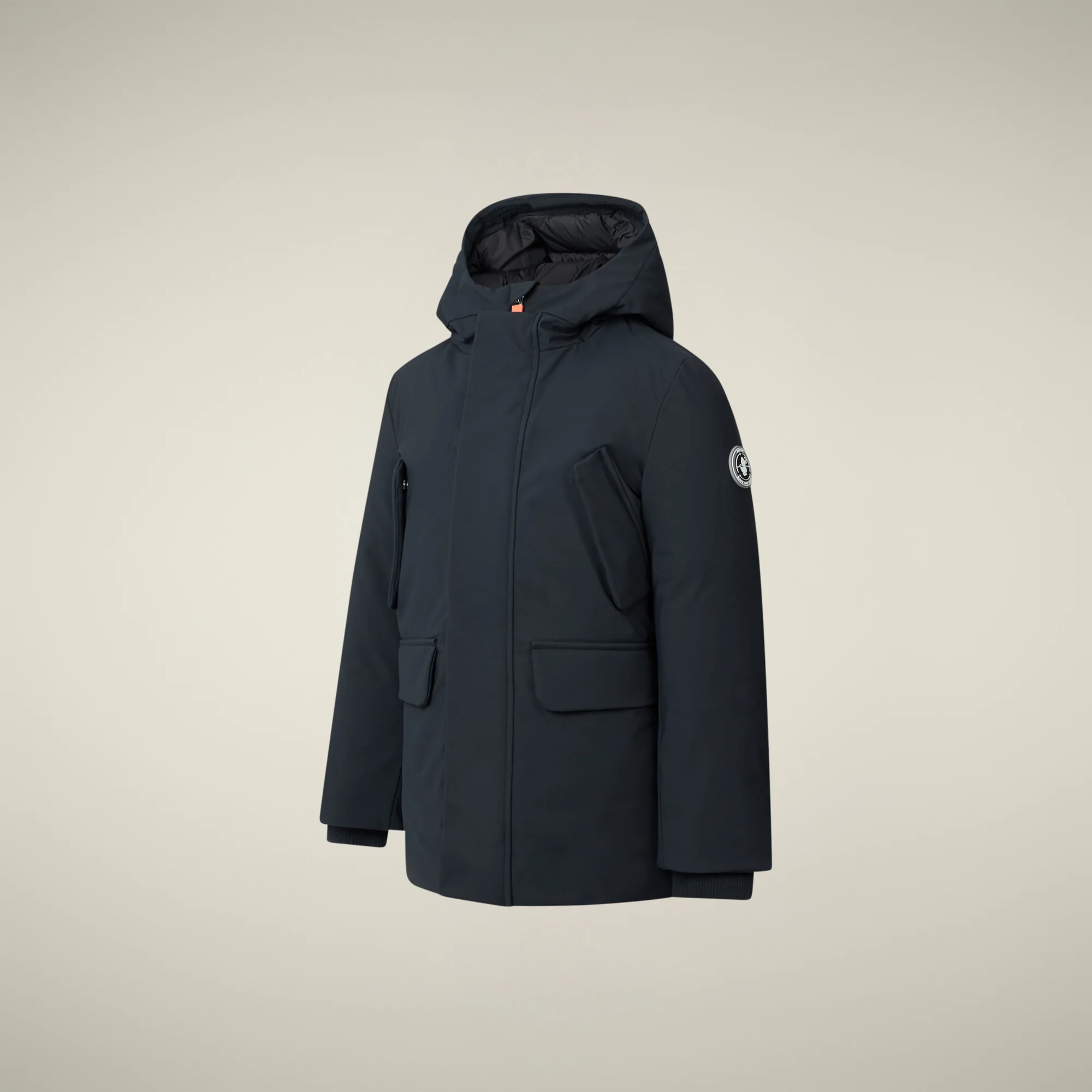 Boy's parka theo  in black