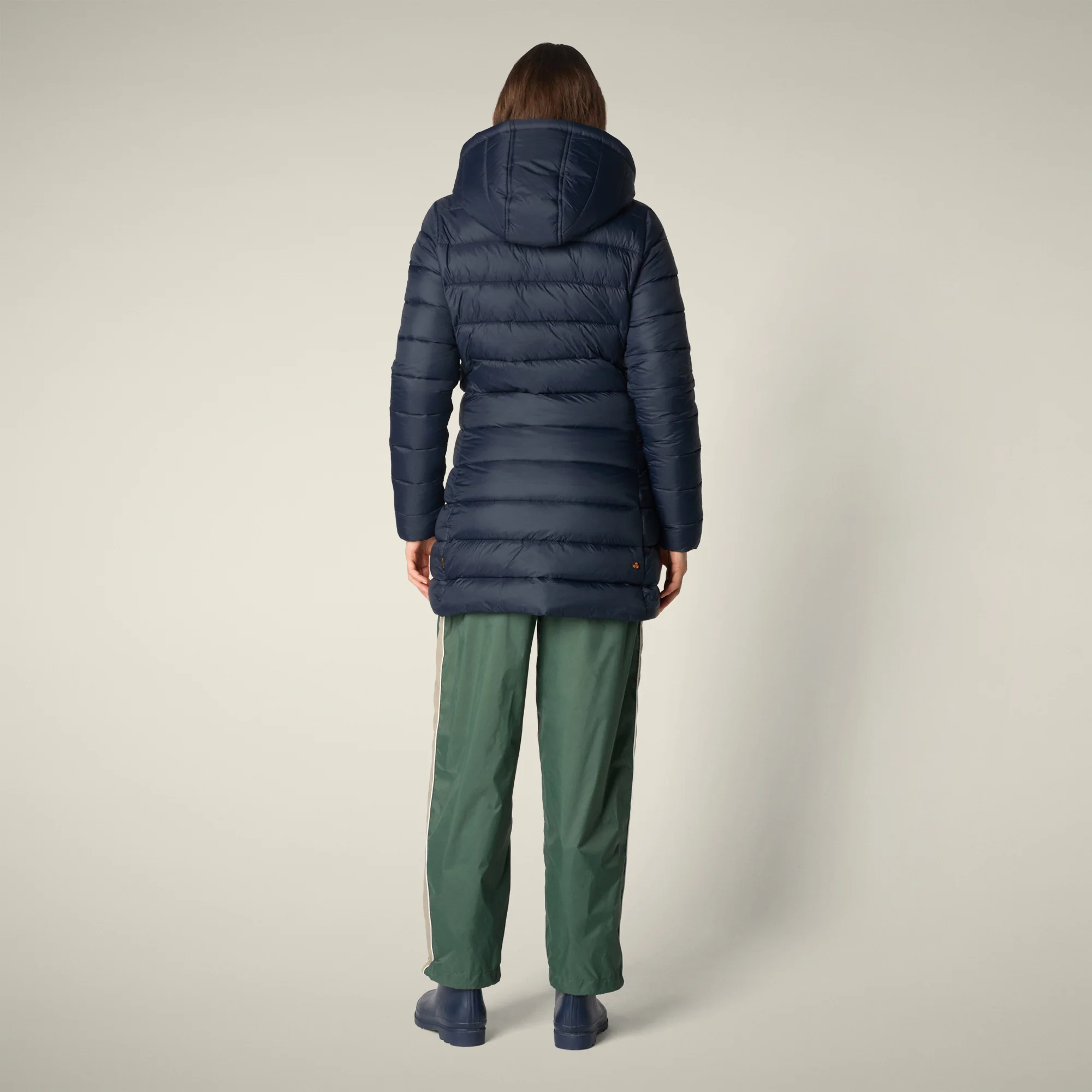 Women's Animal free puffer Coat joanne in blue black