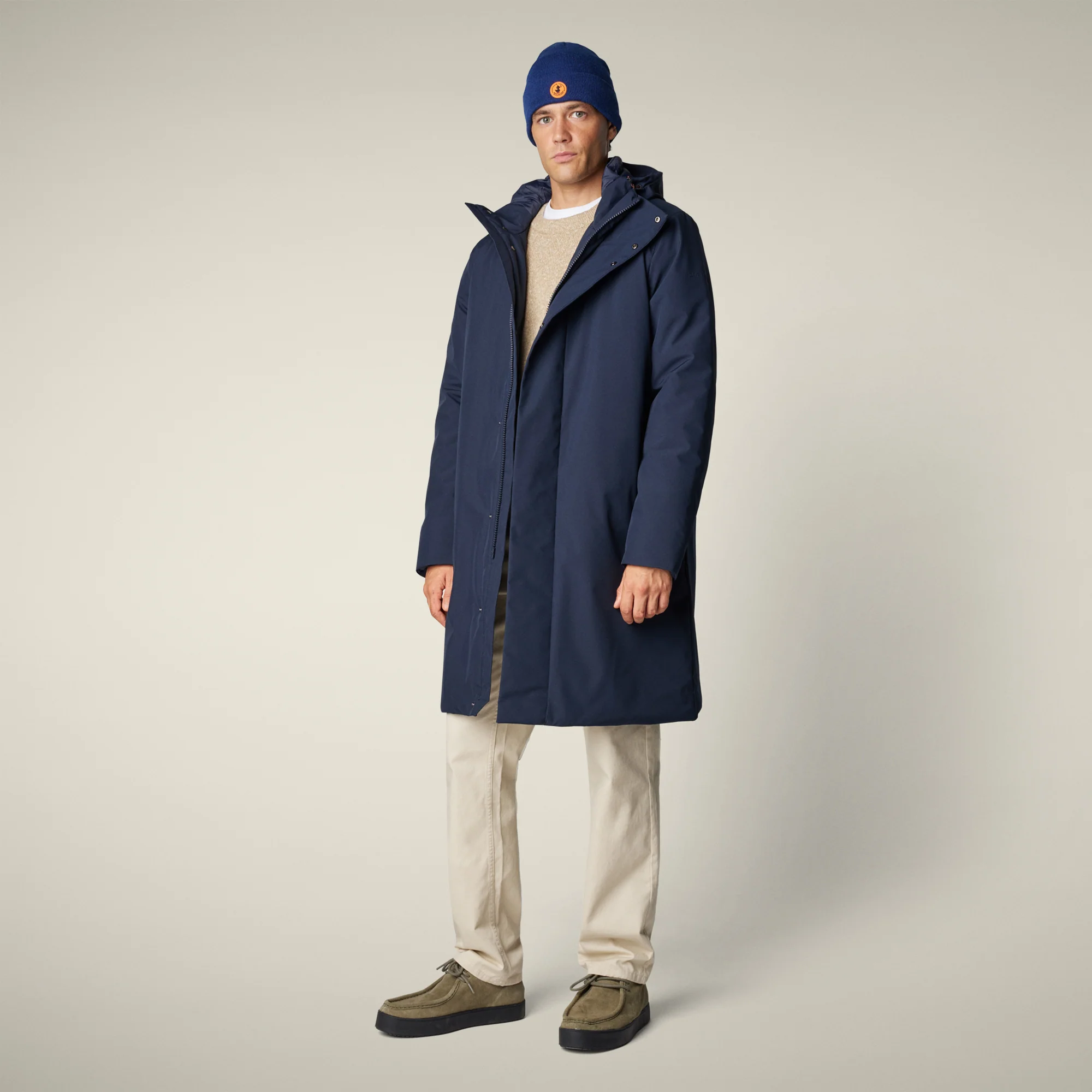 Men's Coat Barry in Blue Black