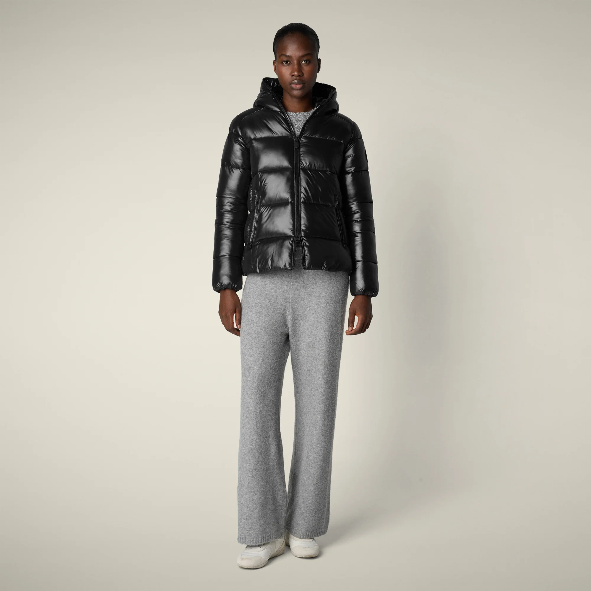 Women's Animal free puffer Jacket Lois in Black