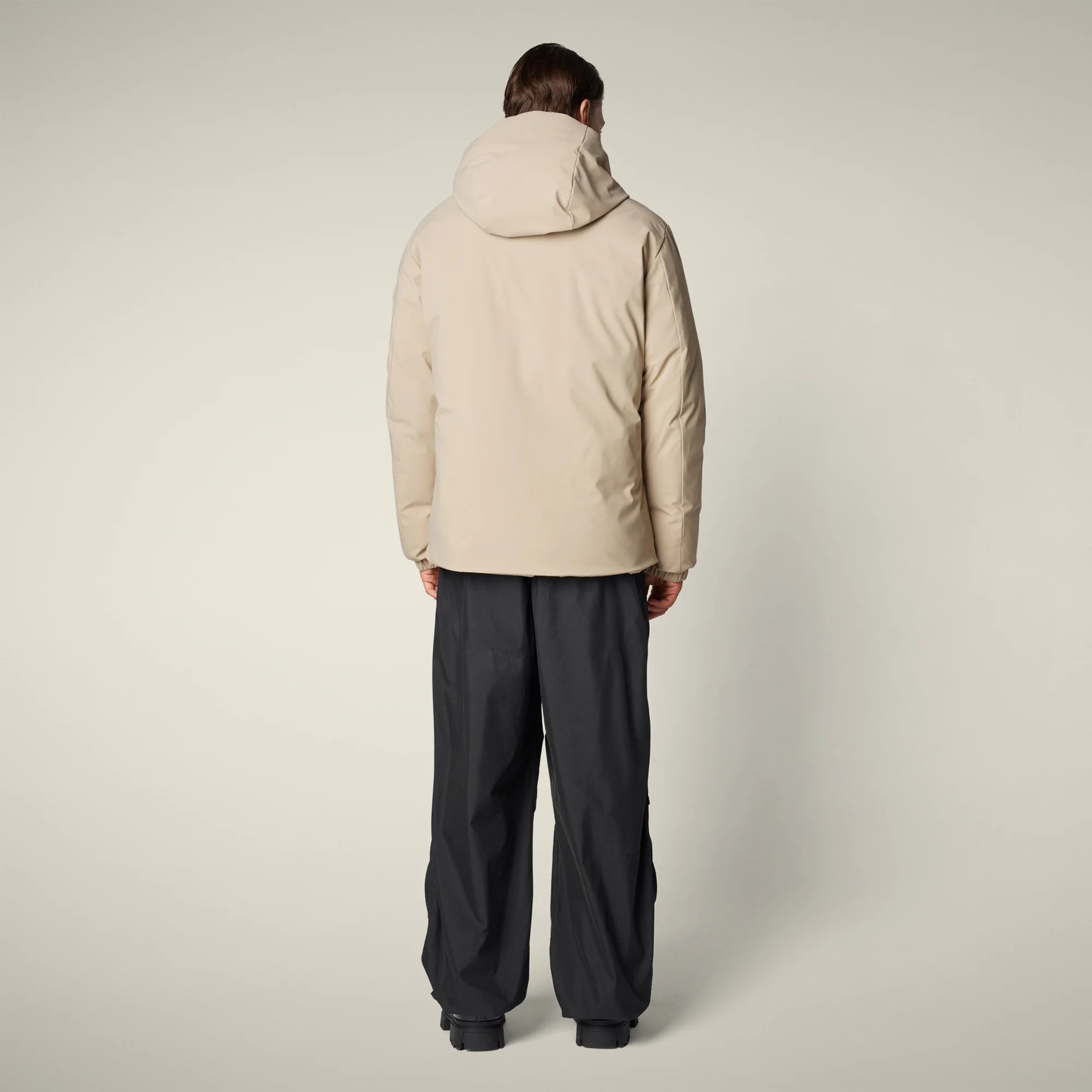 Men's parka hiram  in stone beige