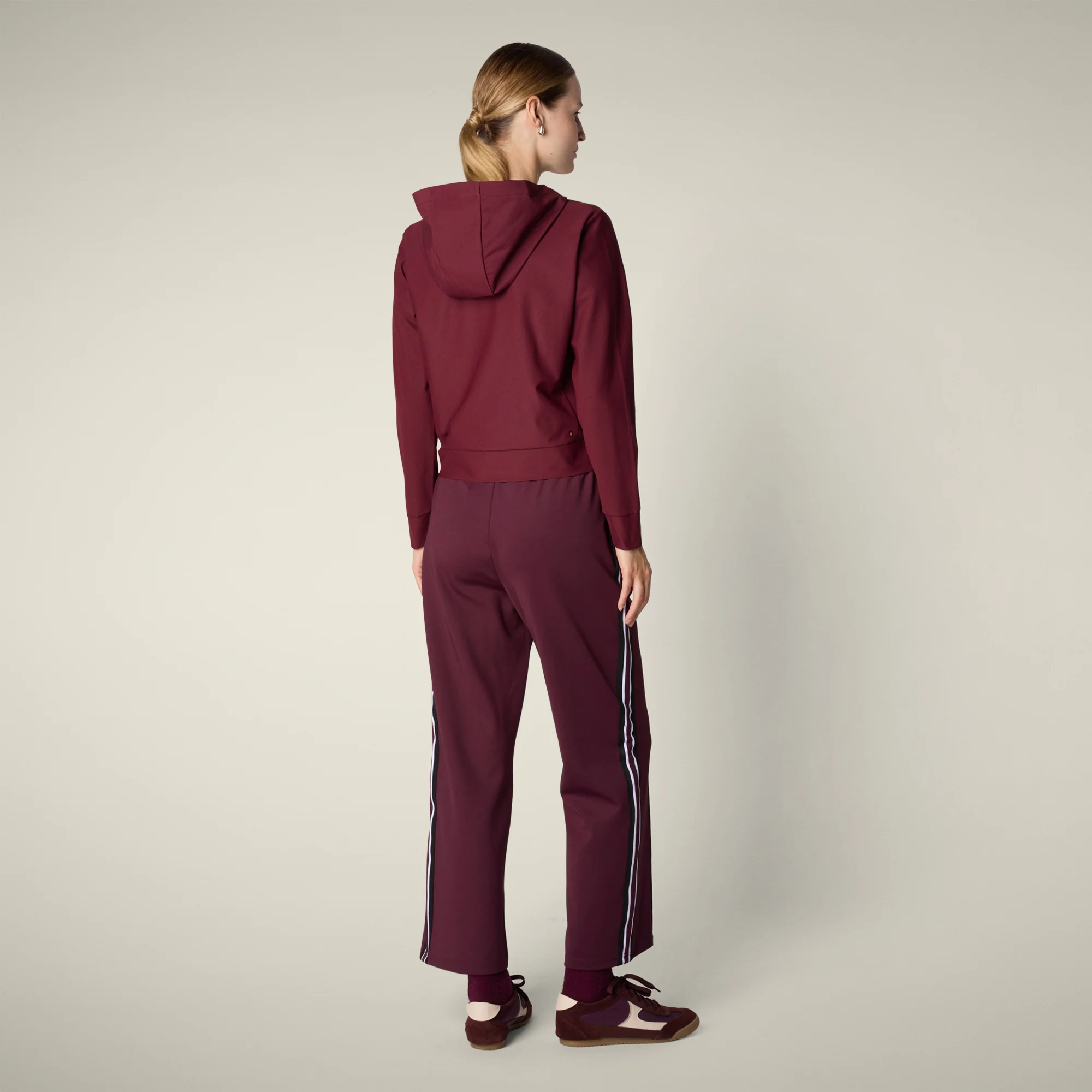 Women's sweatshirt pear in Wine Red
