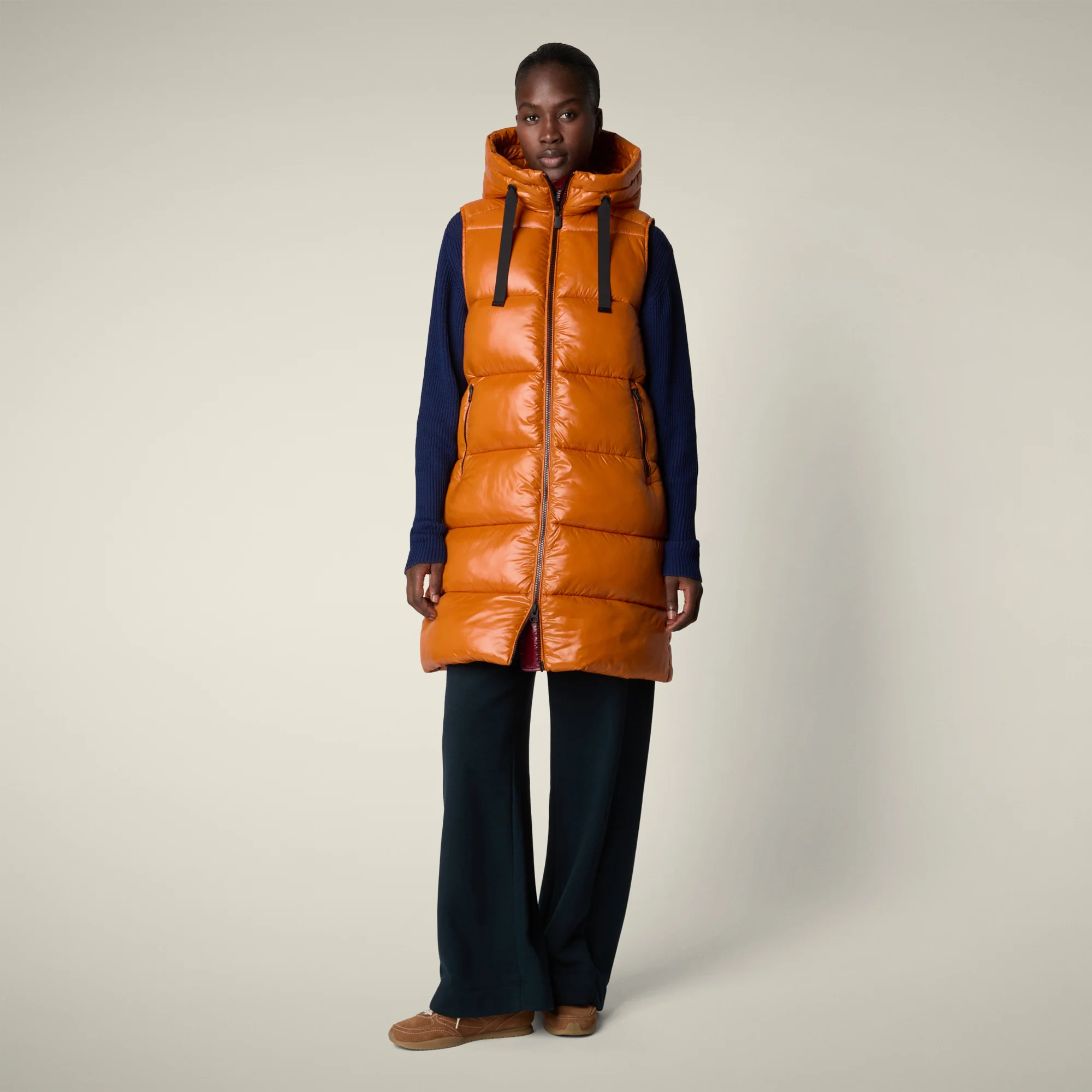 Women's Vest Iria in fox brown