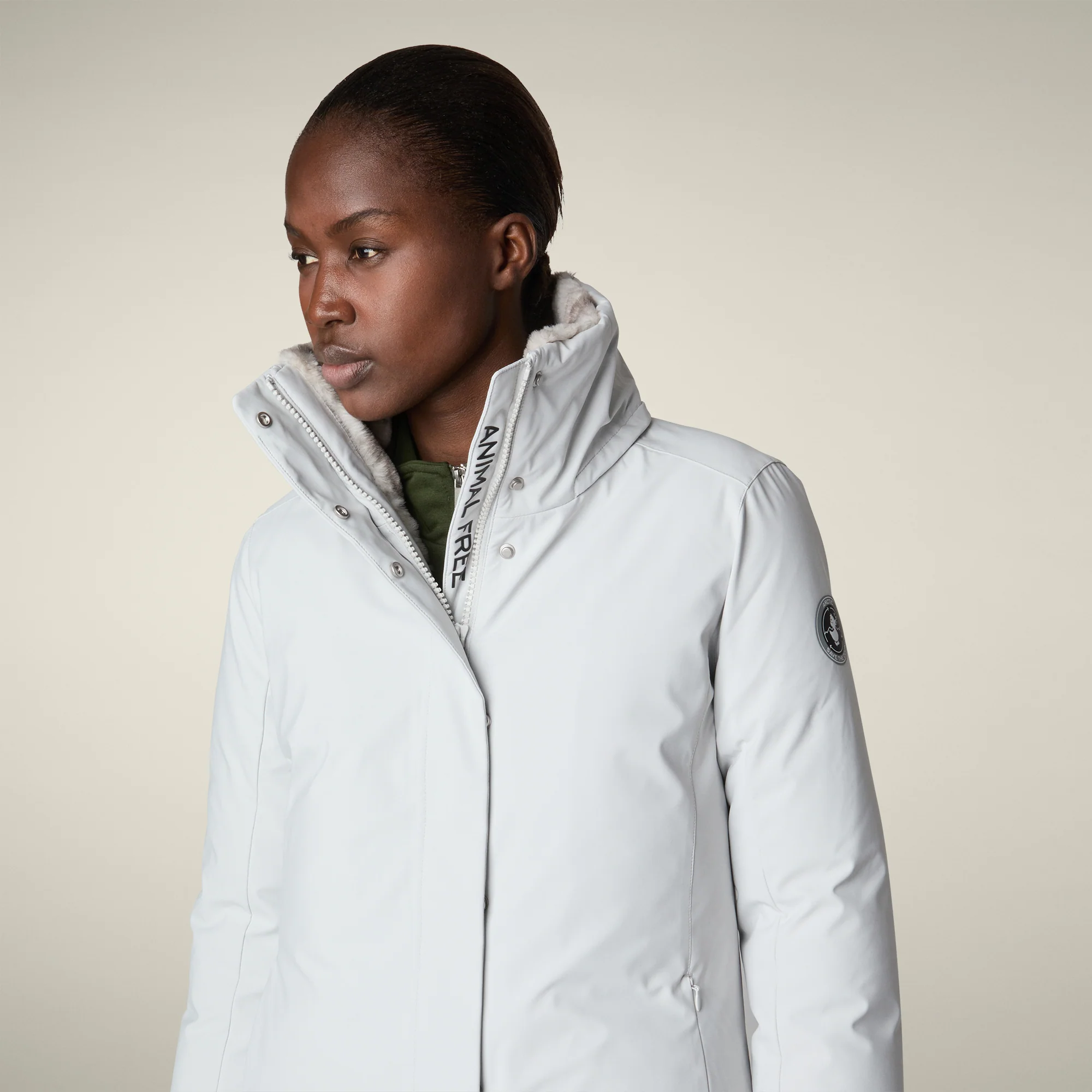 Women's parka samantah  in fog grey