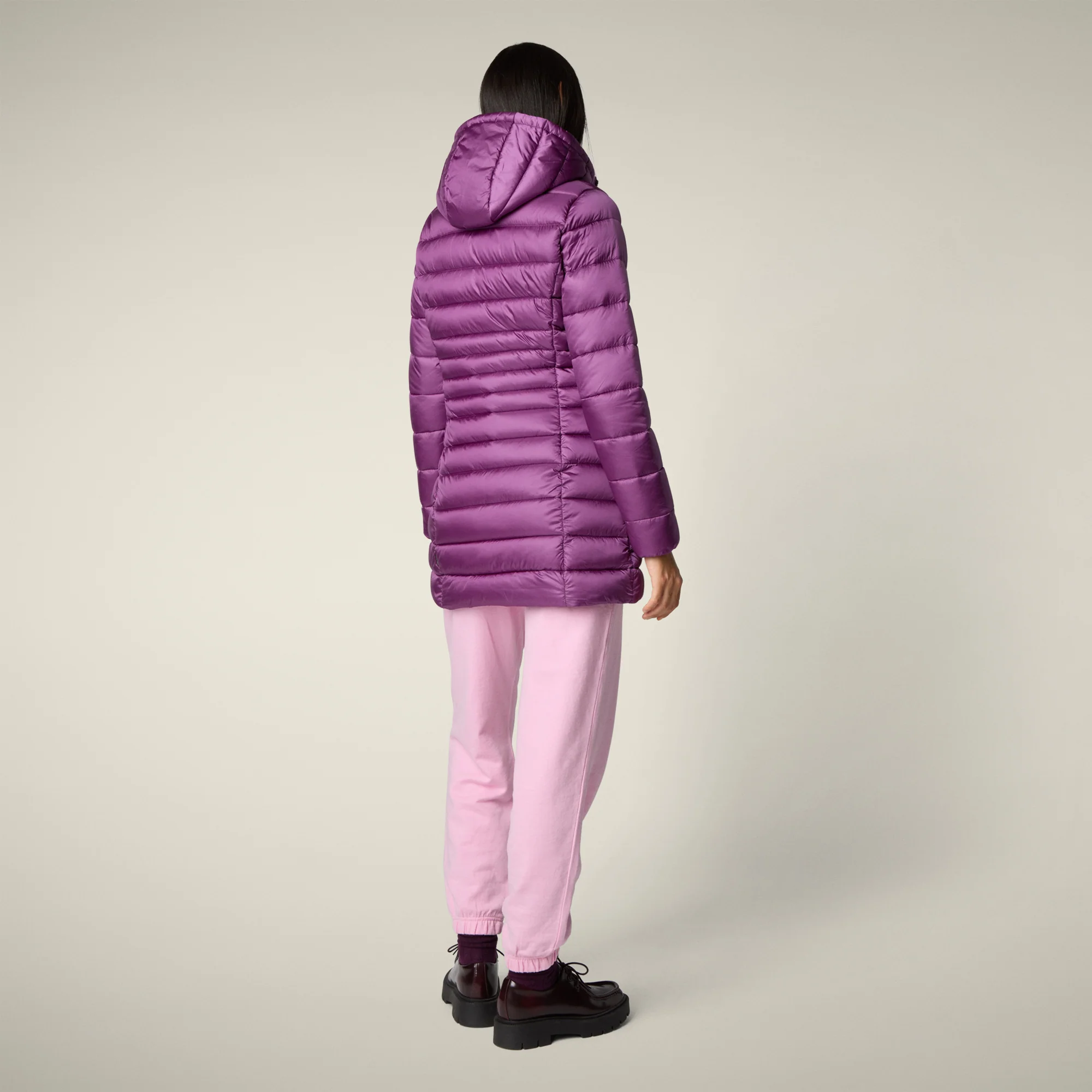 Women's Animal free puffer coat Reese in cyclamen violet