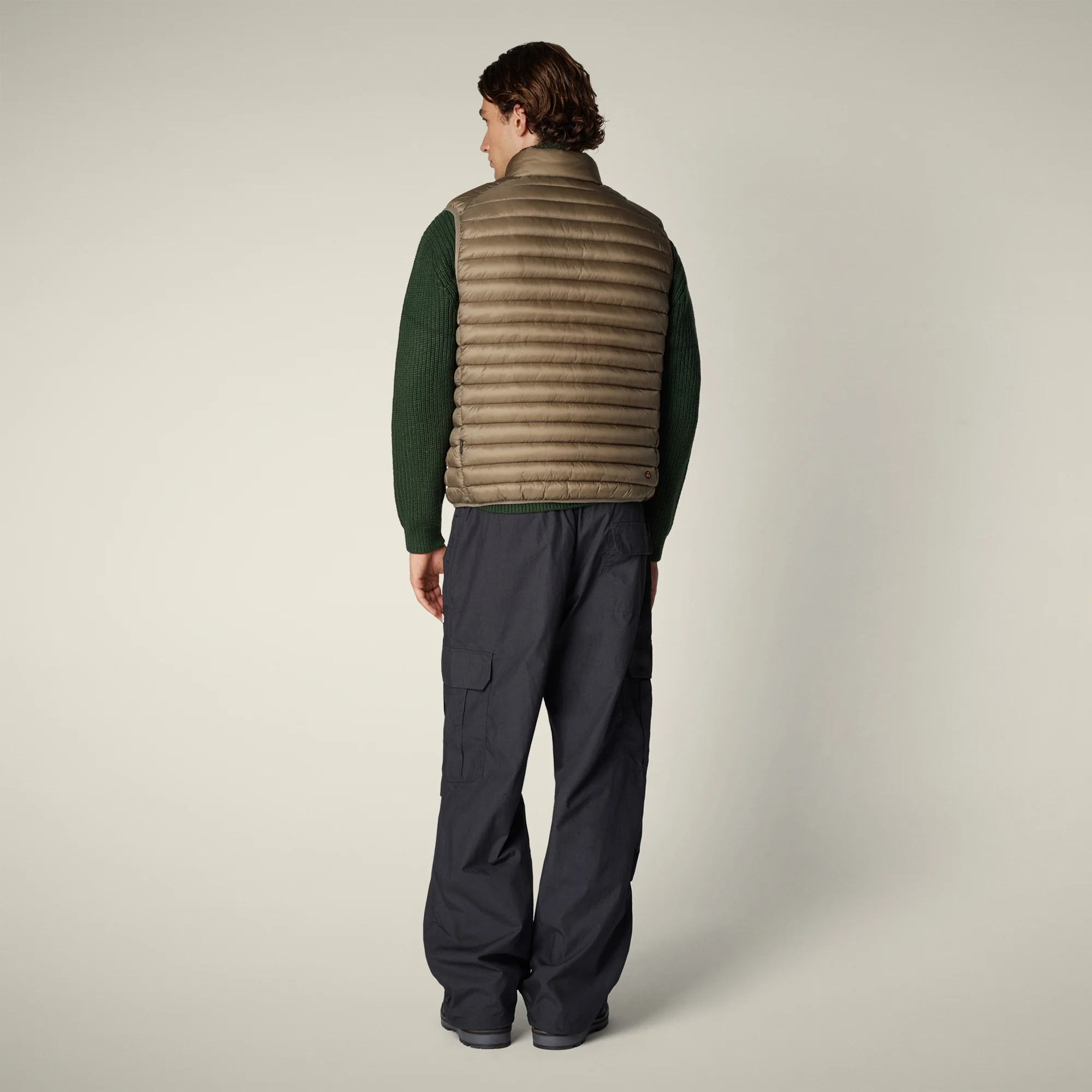 Men's Puffer Vest Danny in elephant grey