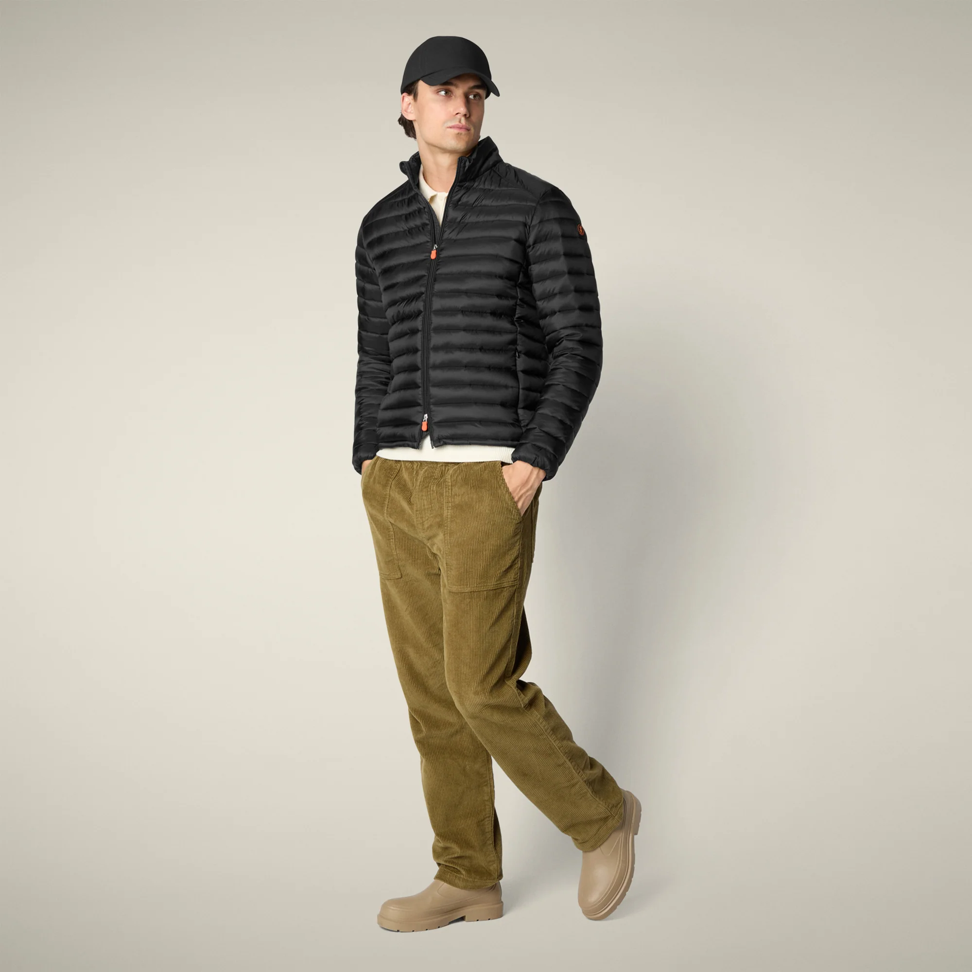 Men's Animal free puffer Jacket Cyrion in Black