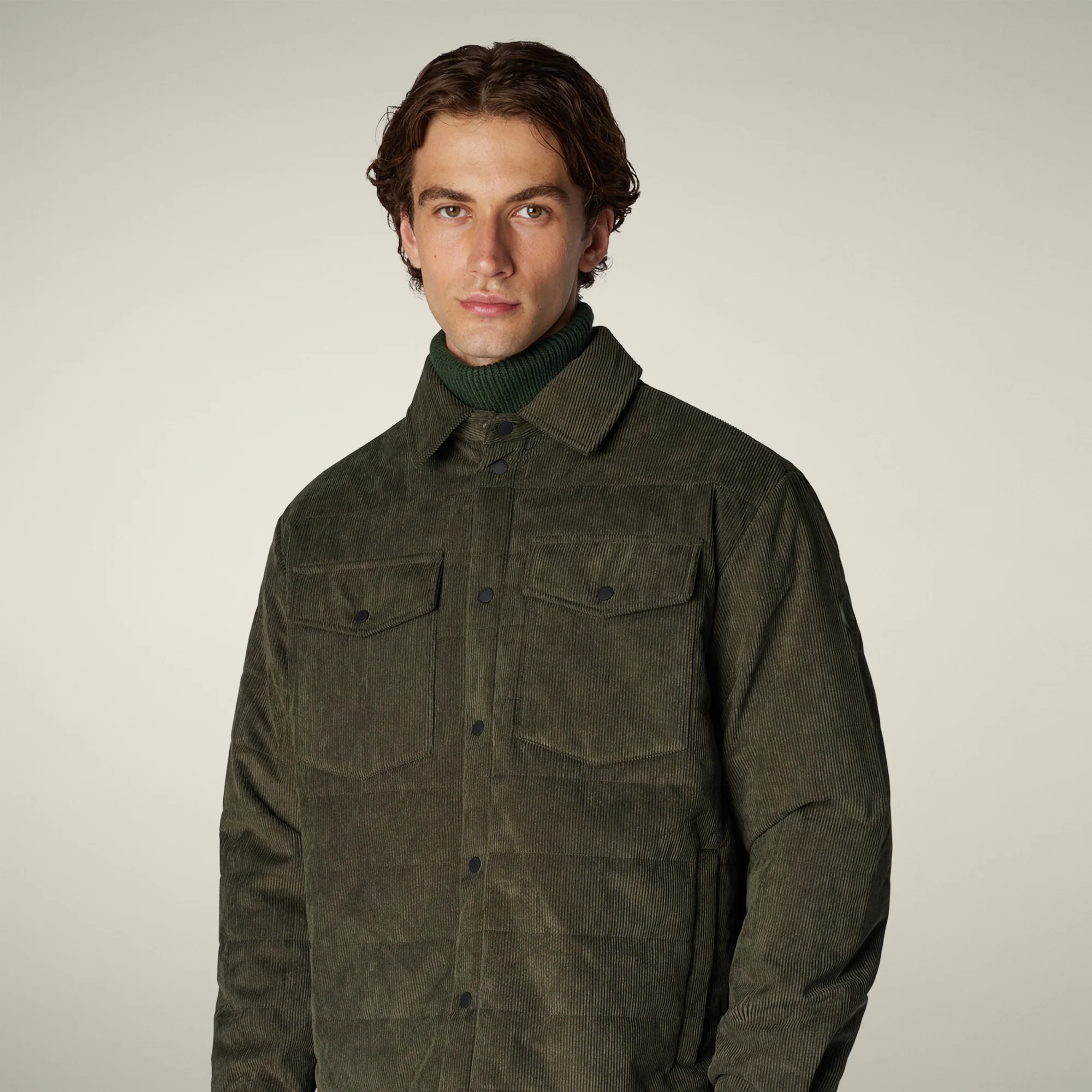 Men's Animal free puffer Jacket Magnus in Land Green
