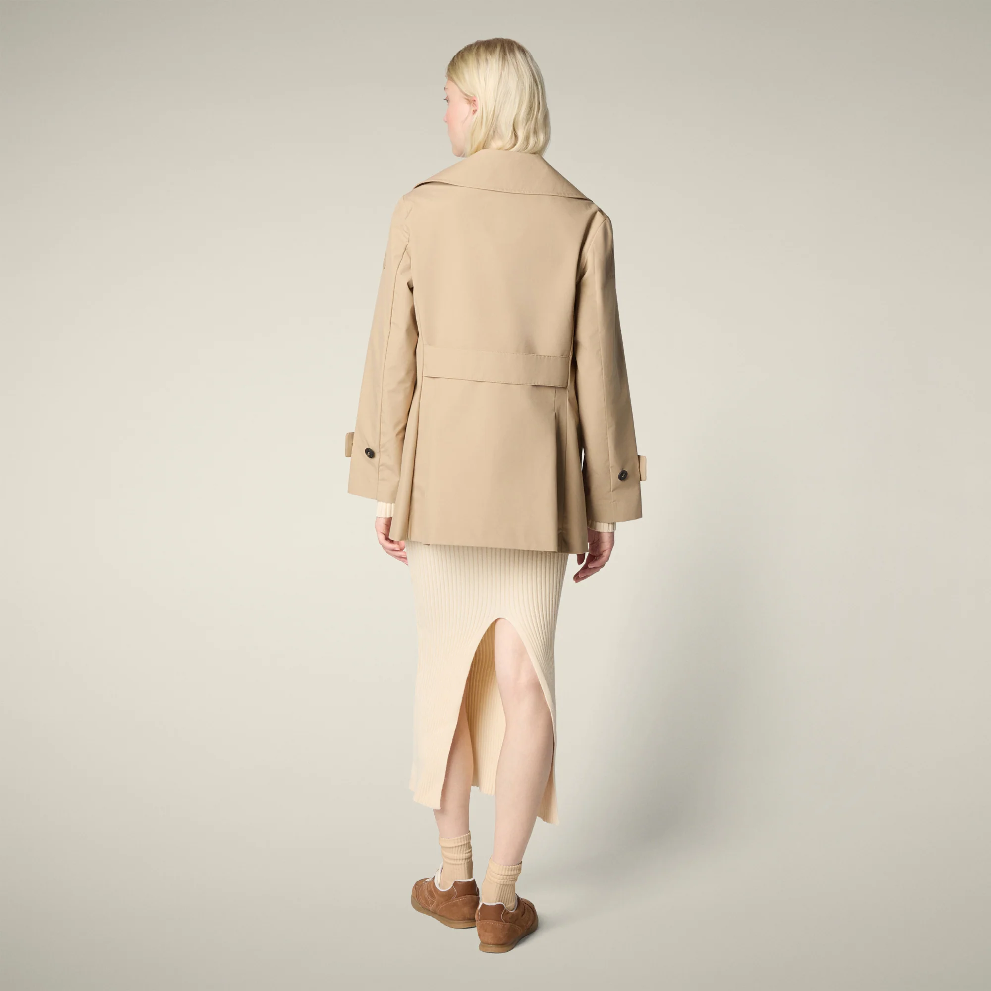 Women's Raincoat Sofi in Stardust Beige