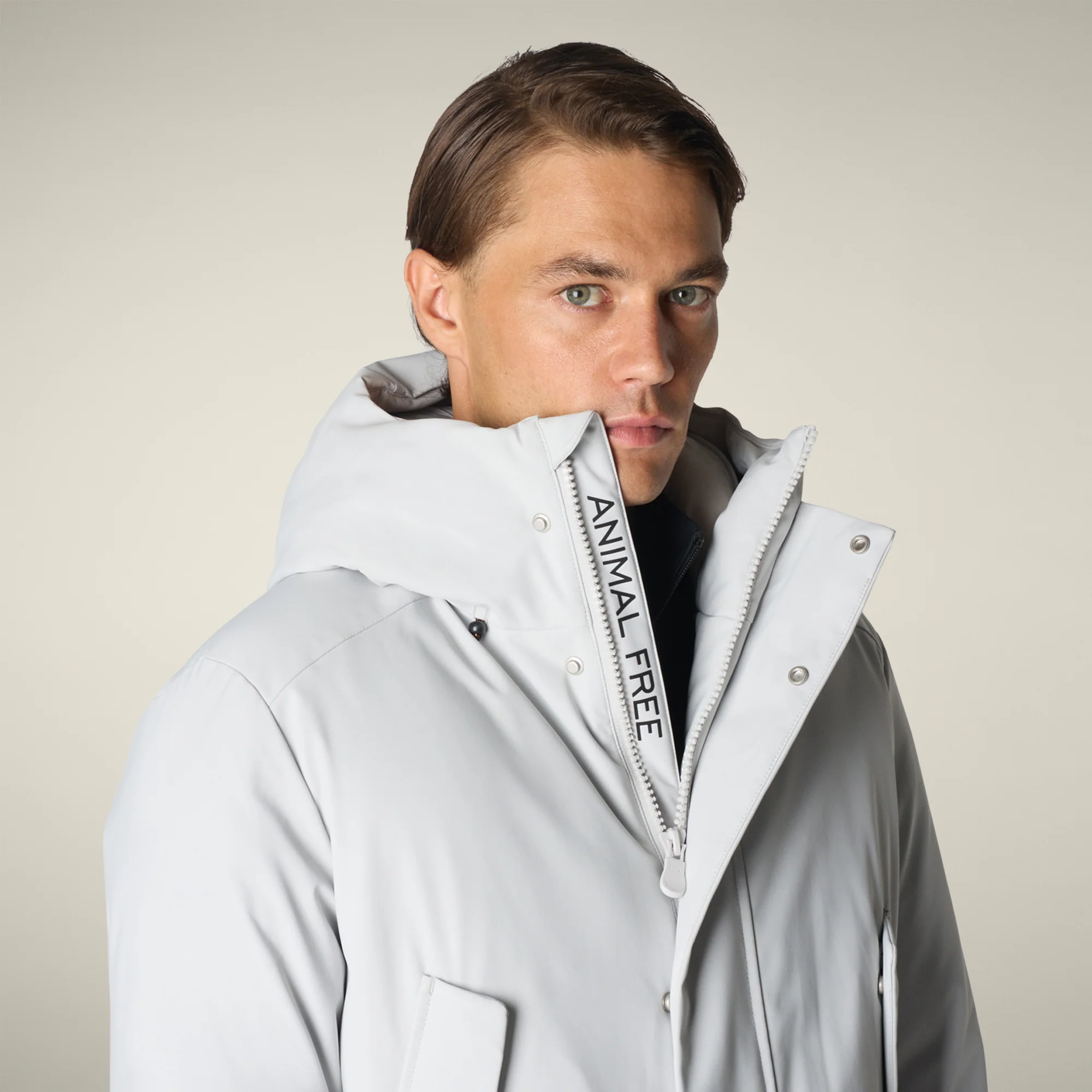 Men's parka wilson  in fog grey