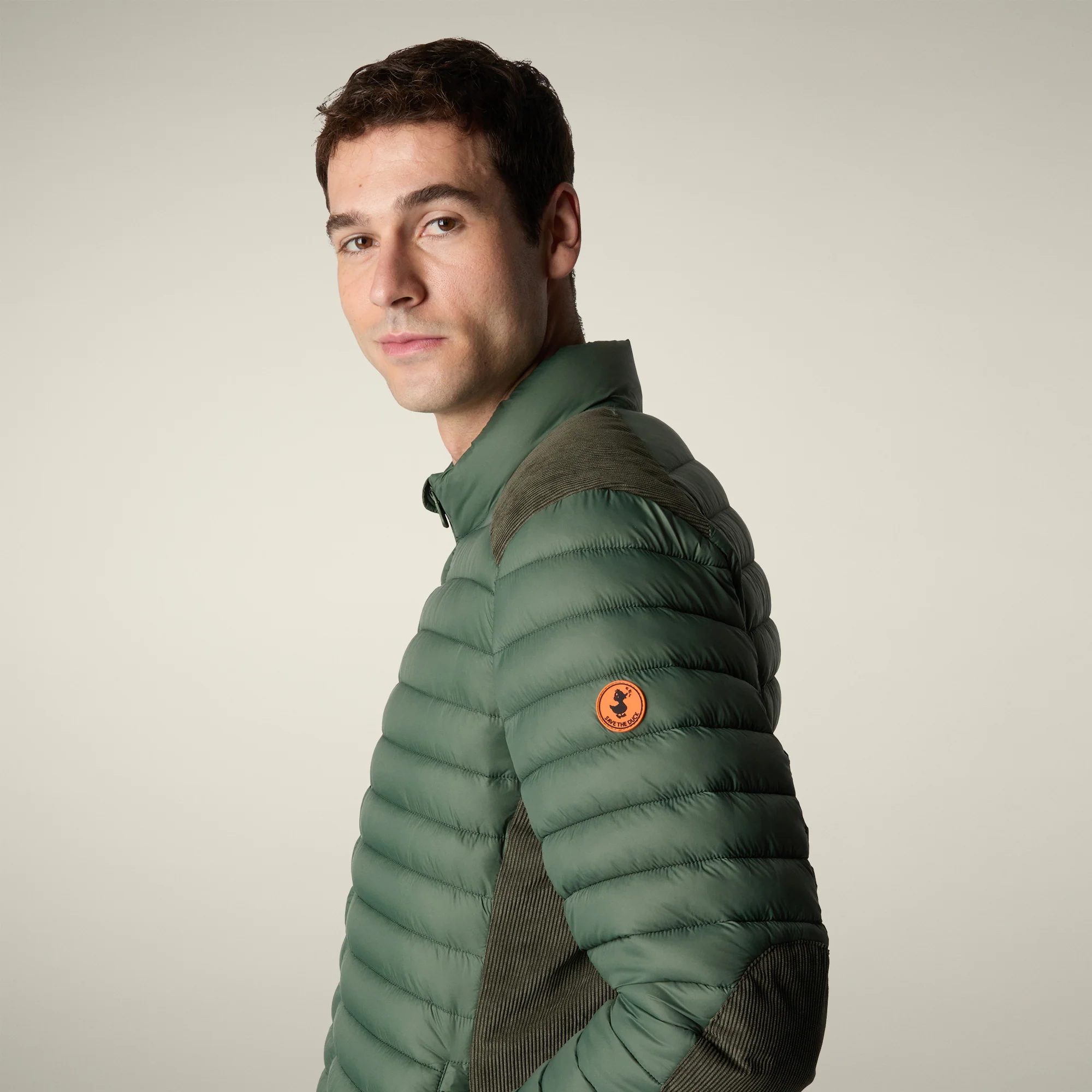 Men's Animal free puffer Jacket Donovan in Thyme Green