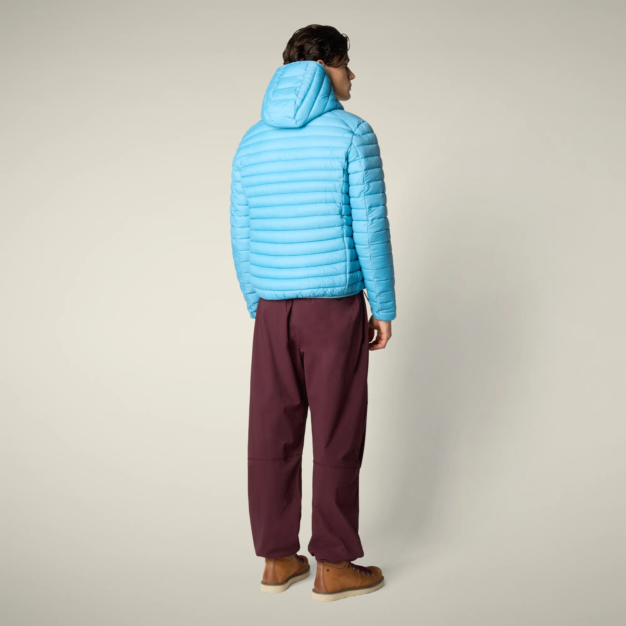 Men's Animal free puffer Jacket Donald in Bay Blue
