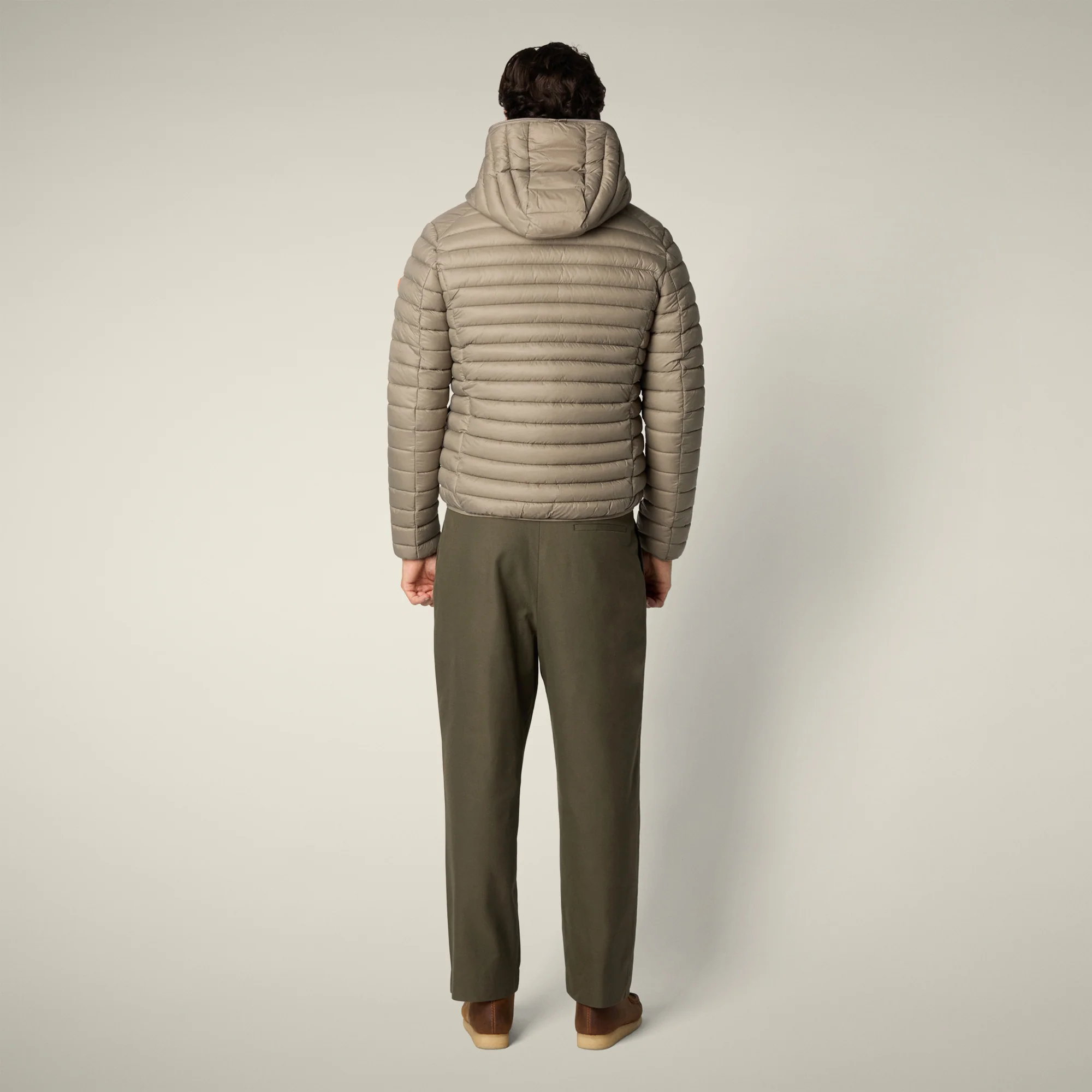 Men's Puffer Jacket Donald in Elephant Grey
