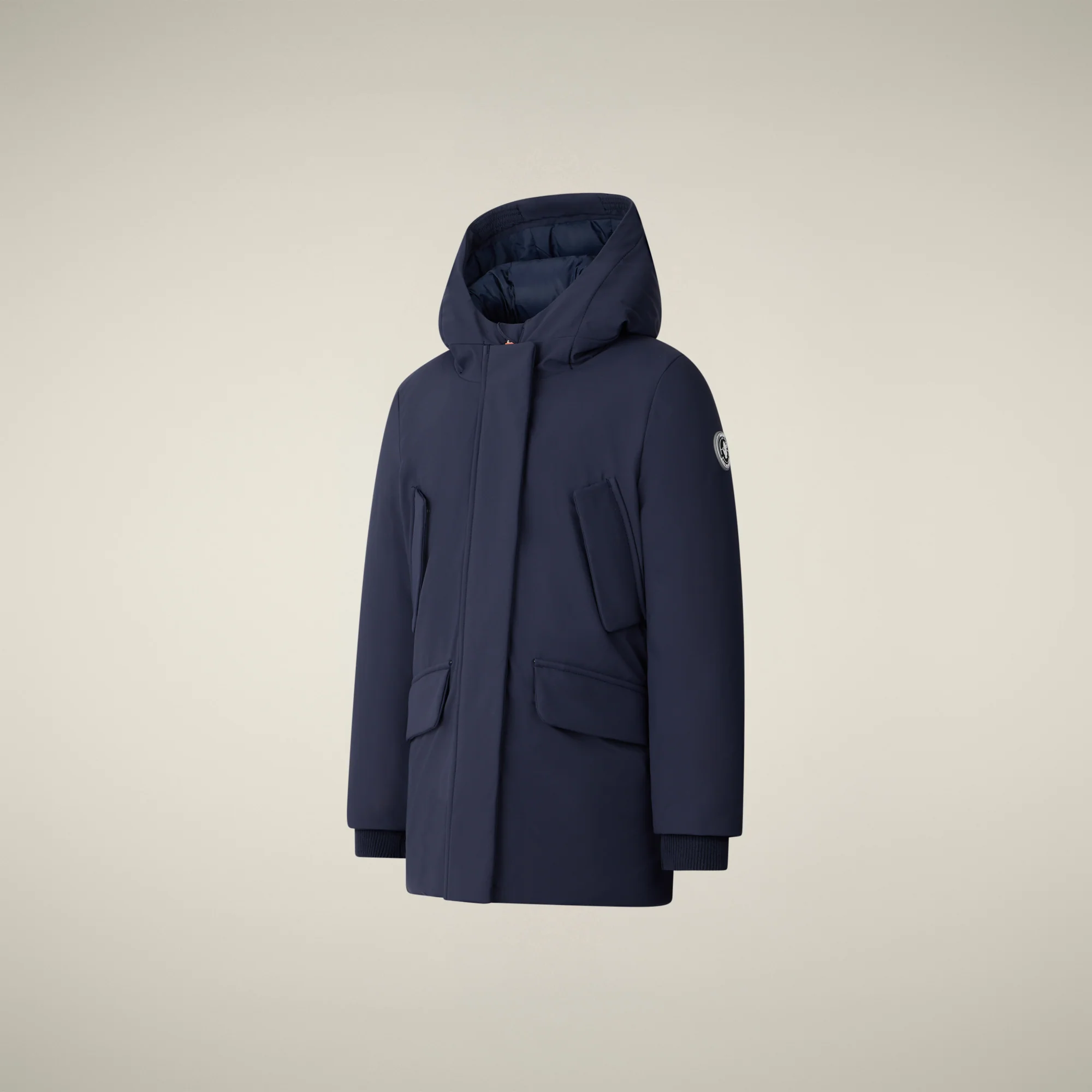 Girl's parka ally  in navy blue