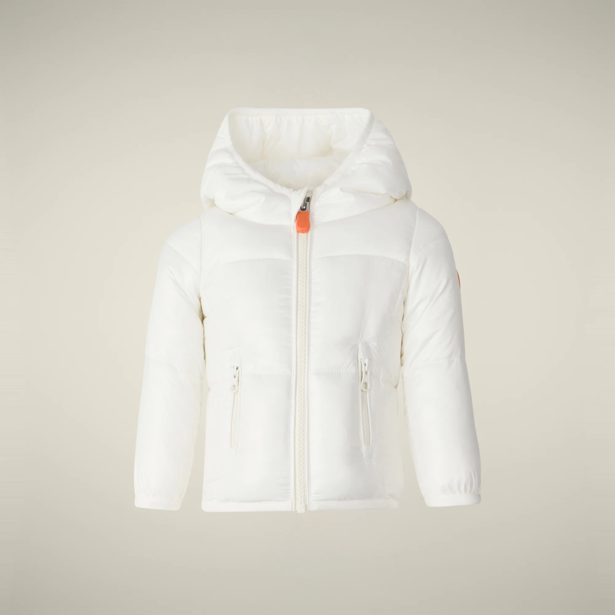 Unisex kids' puffer jacket Jody in off white