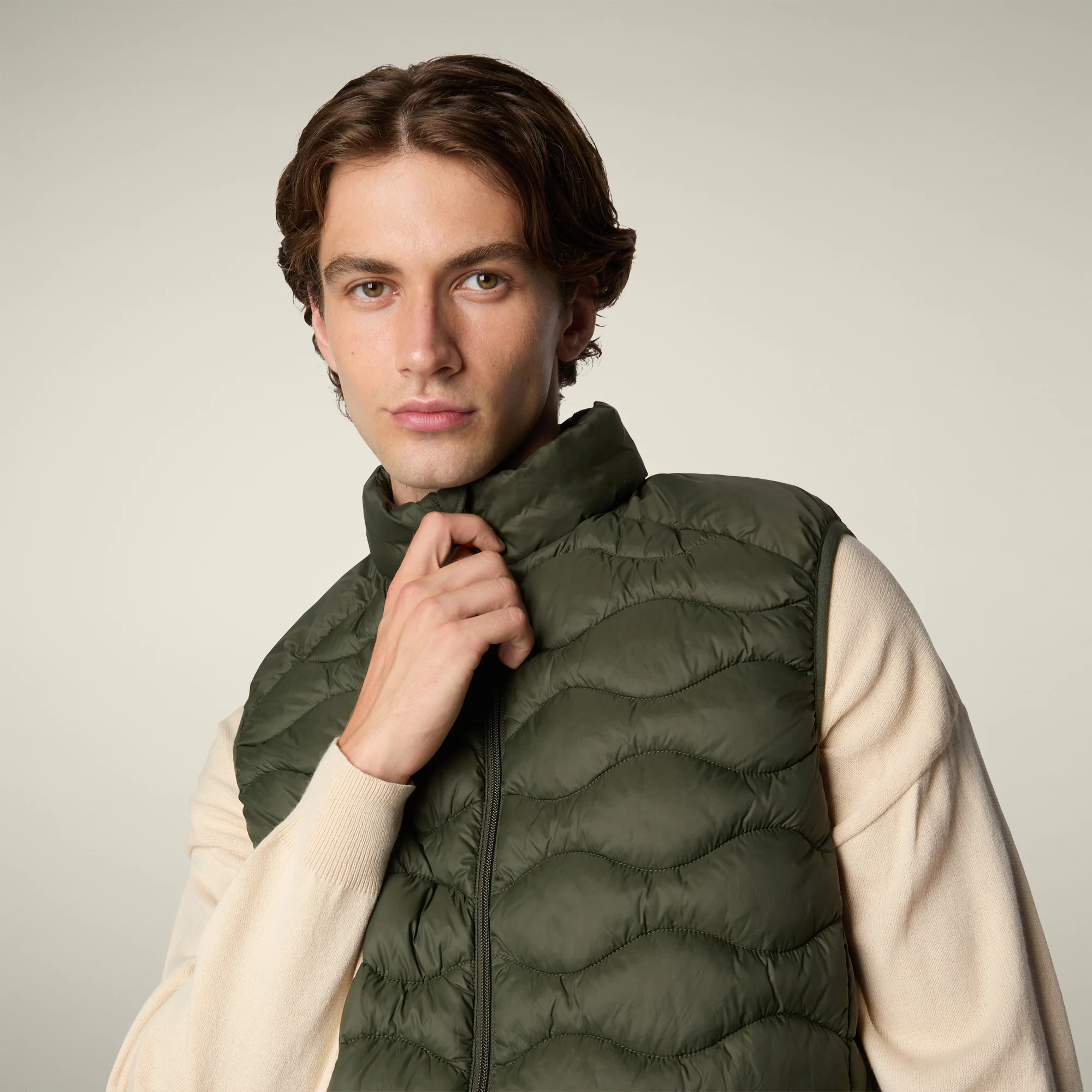 Men's Puffer Vest Tide in land green