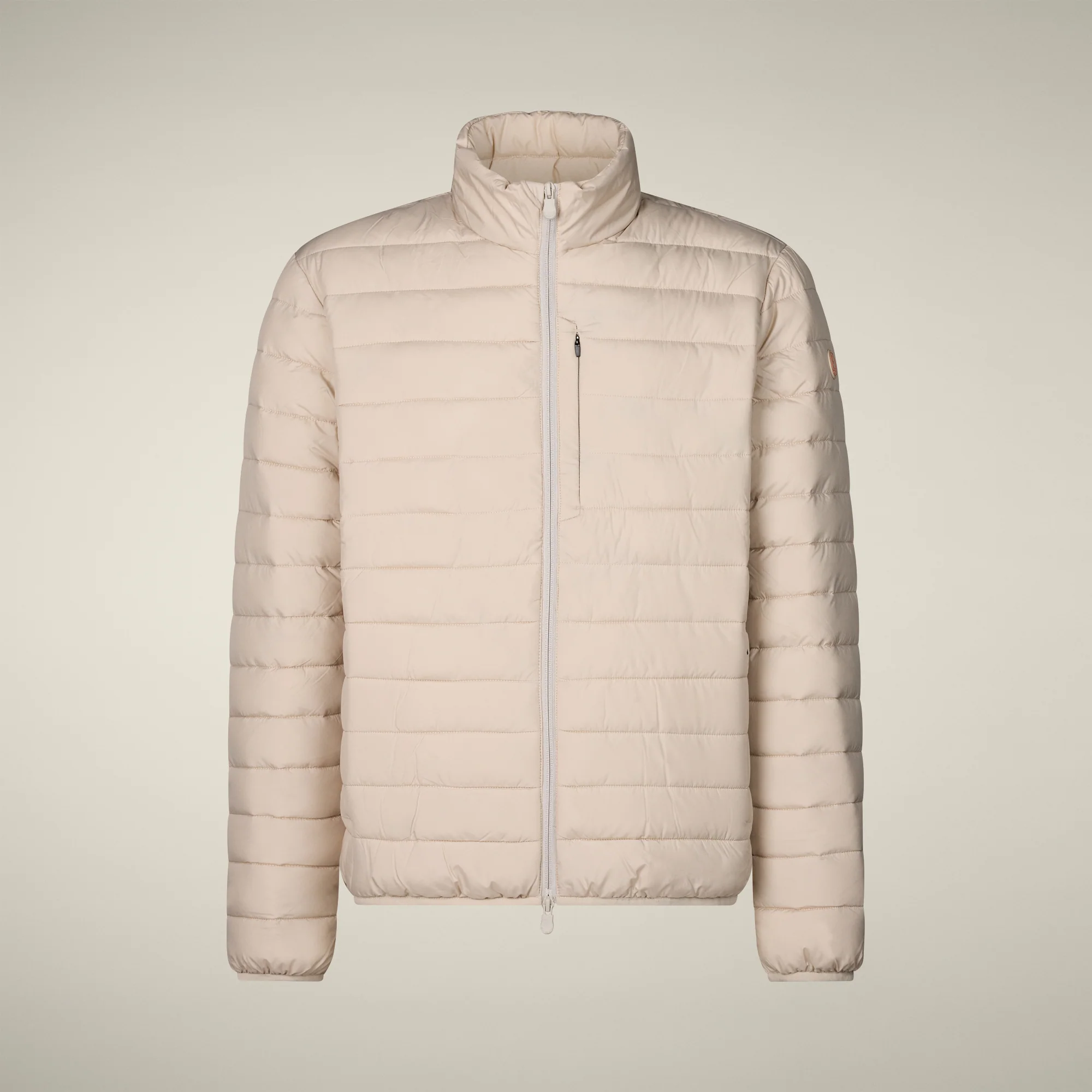 Men's animal free puffer Jacket Erion in Rainy Beige