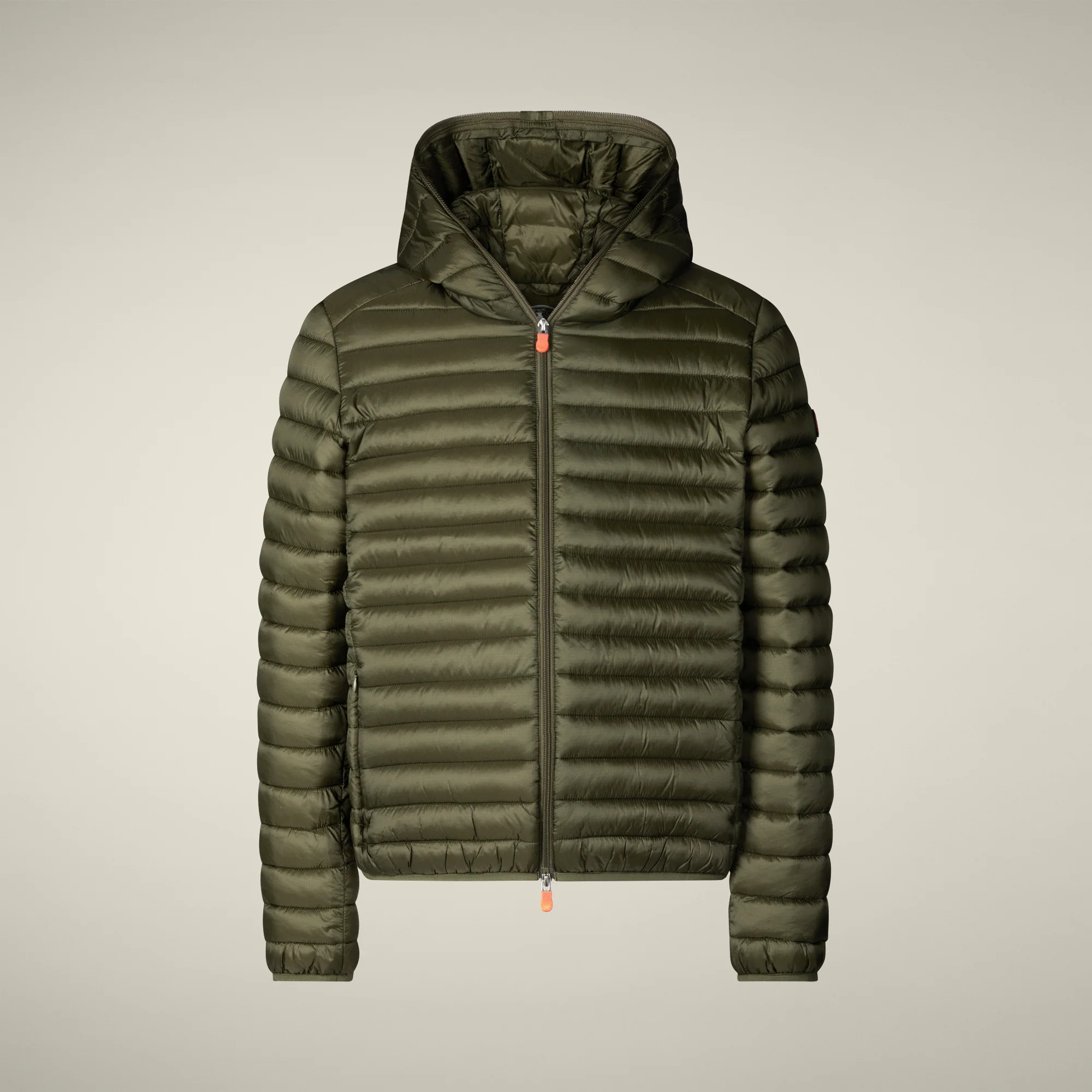 Men's Animal free puffer Jacket Devon in Dusty Olive