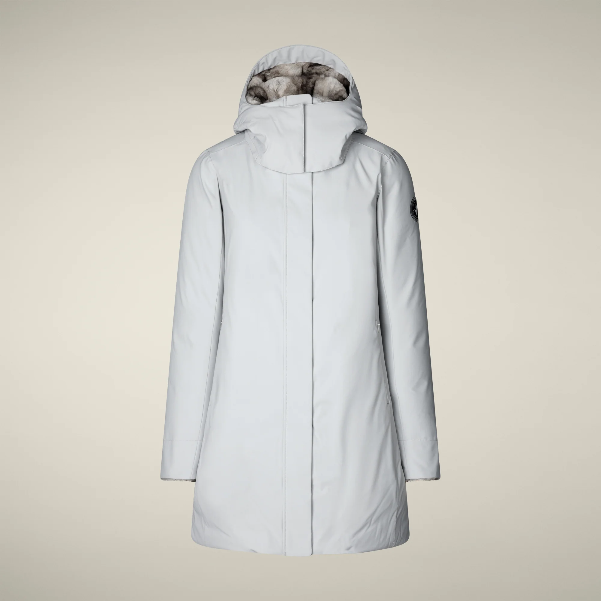 Women's parka samantah  in fog grey