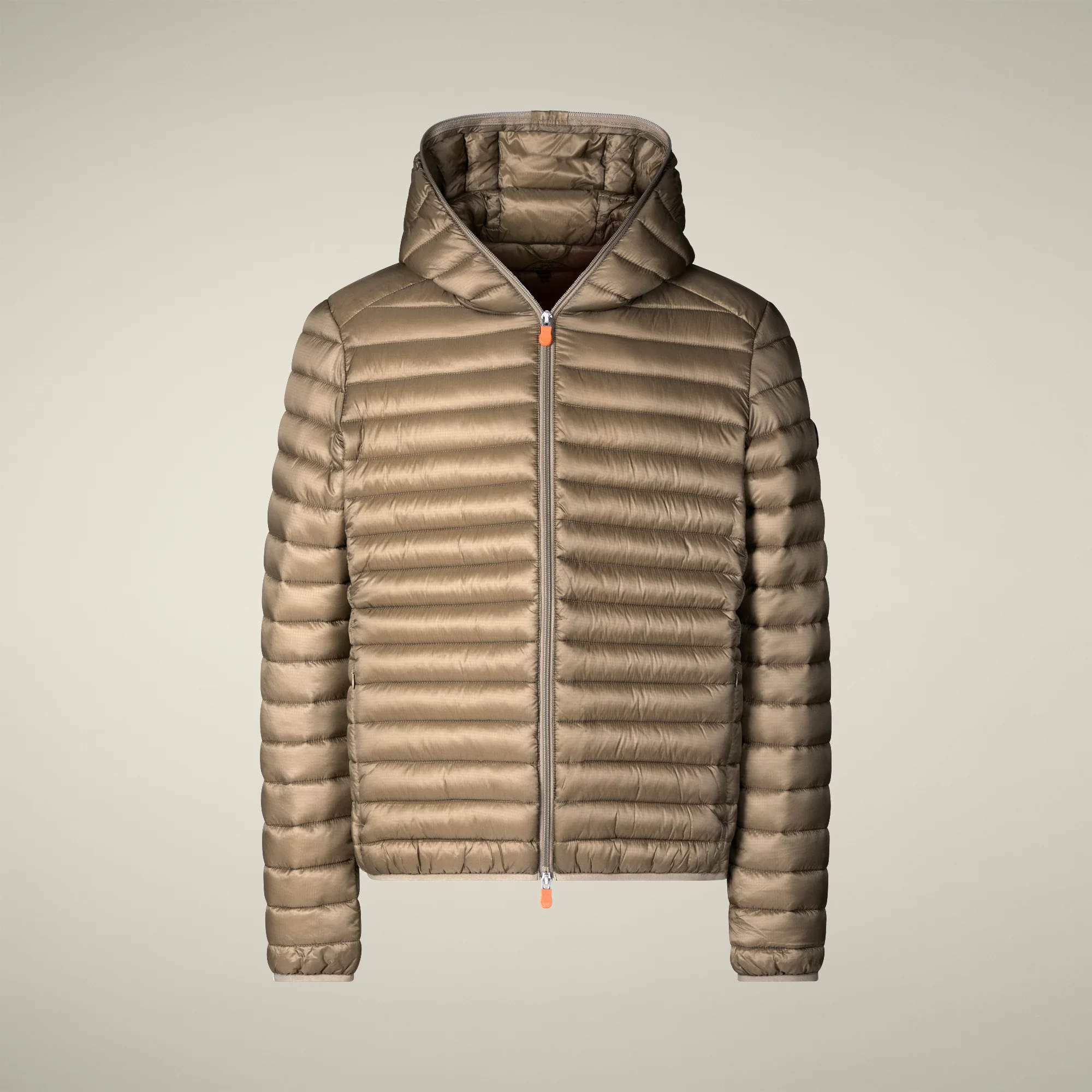 Men's Animal free puffer jacket Devon in elephant grey