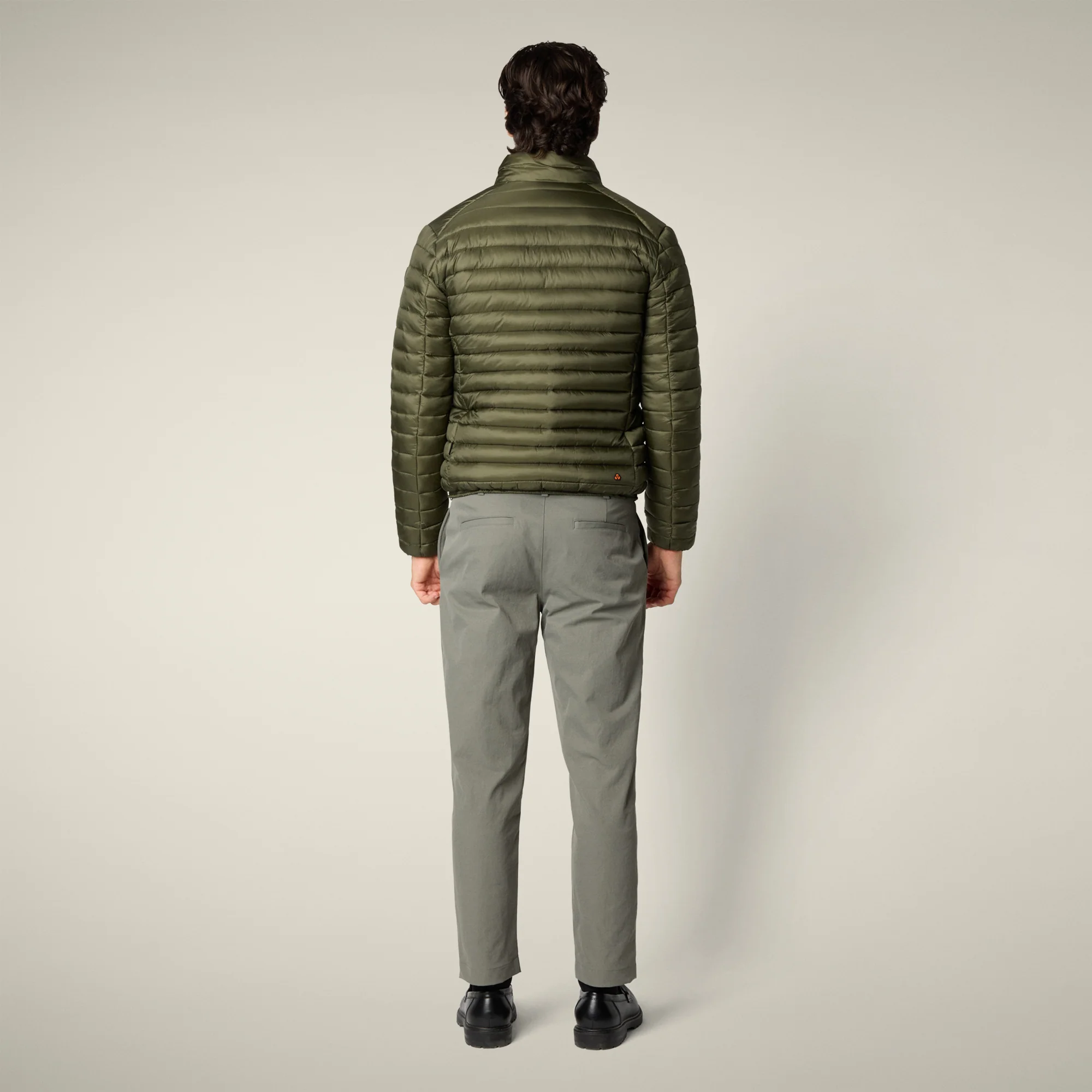 Men's Animal free puffer Jacket Cyrion in Dusty Olive