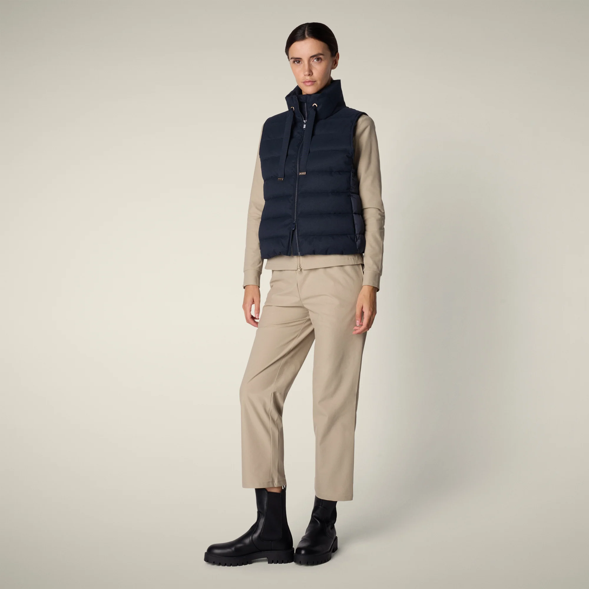 Women's vest nyla in navy blue