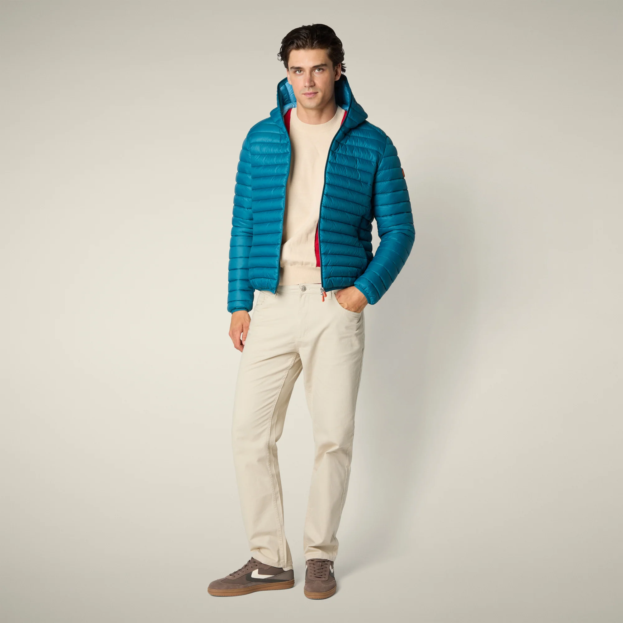 Men's Animal free puffer Jacket Donald in Horizon Blue