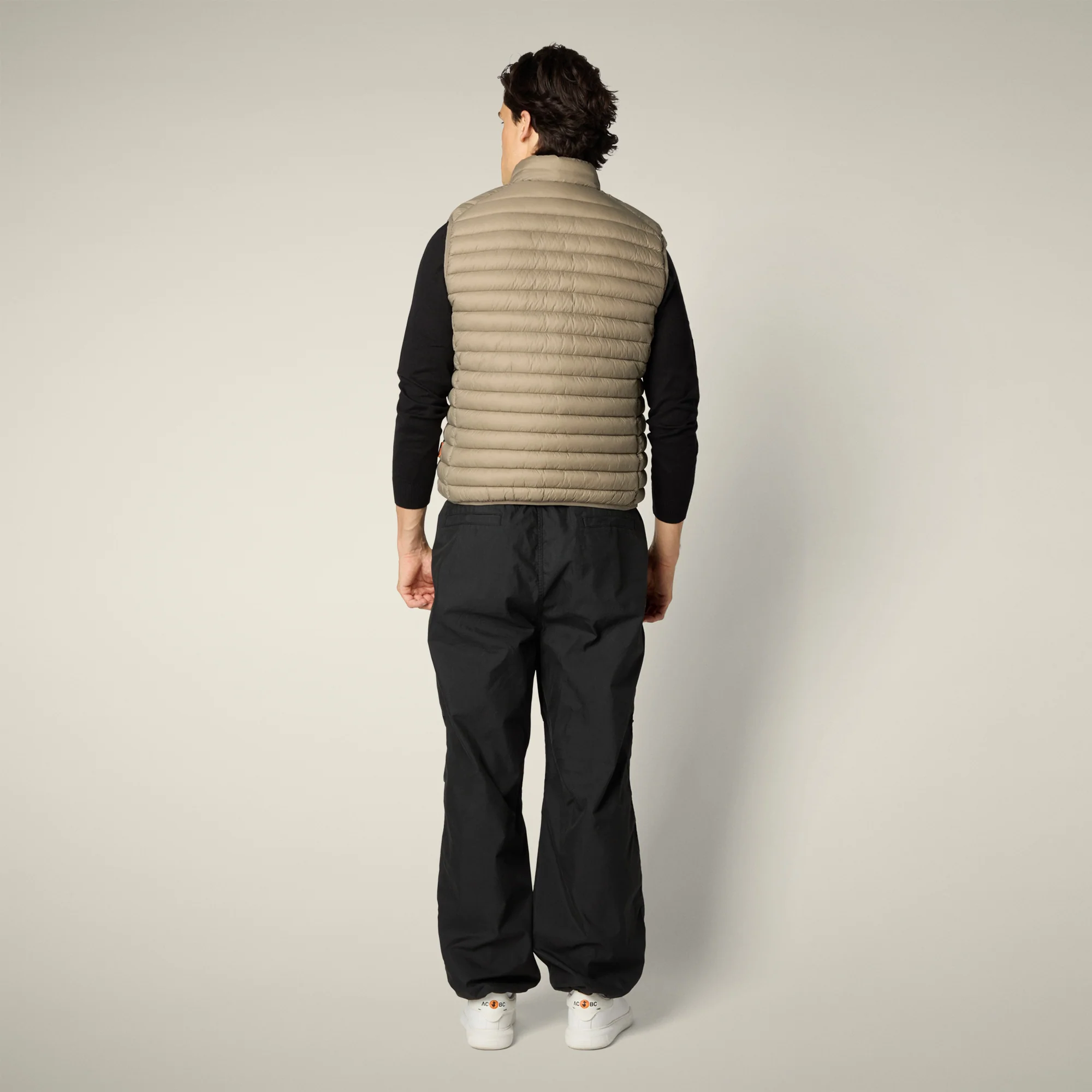 Men's Puffer Vest Adam in Elephant grey