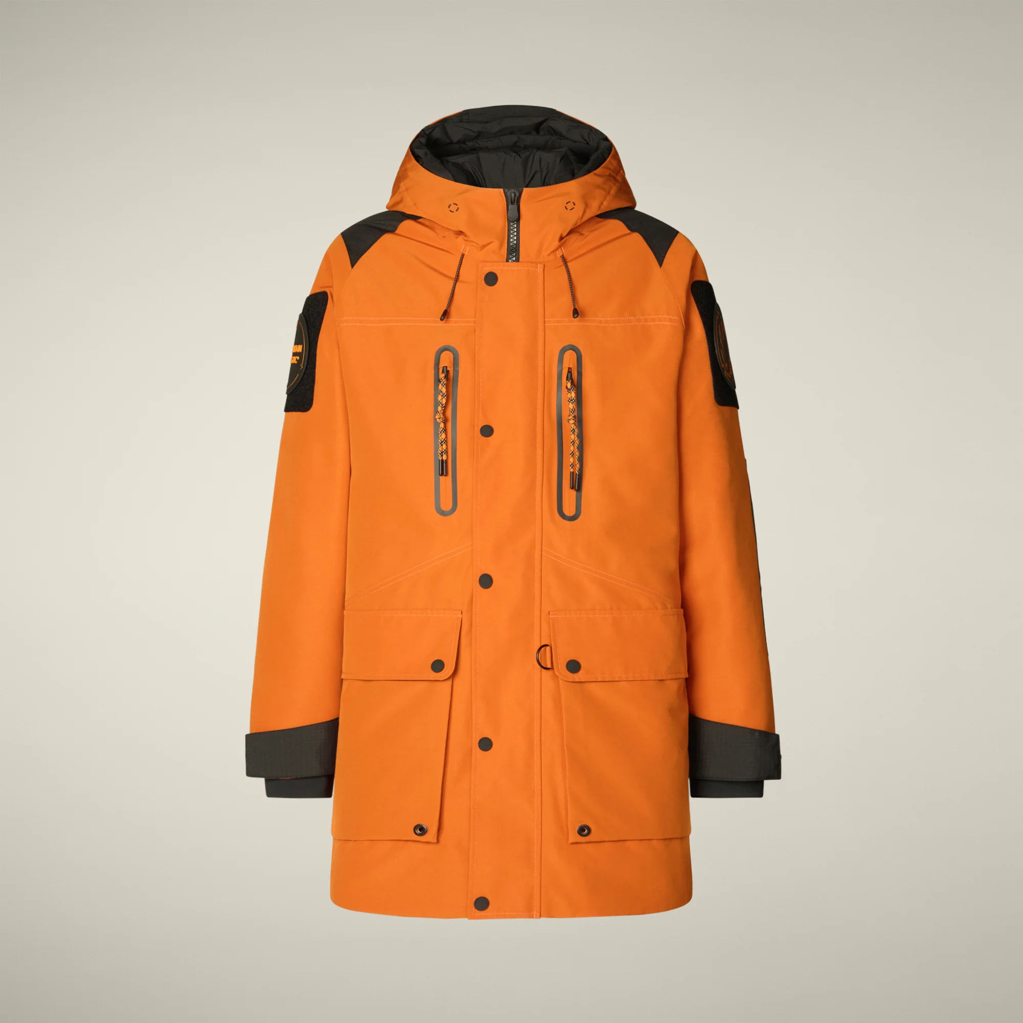 Men's Winter Parka Kailash in amber orange