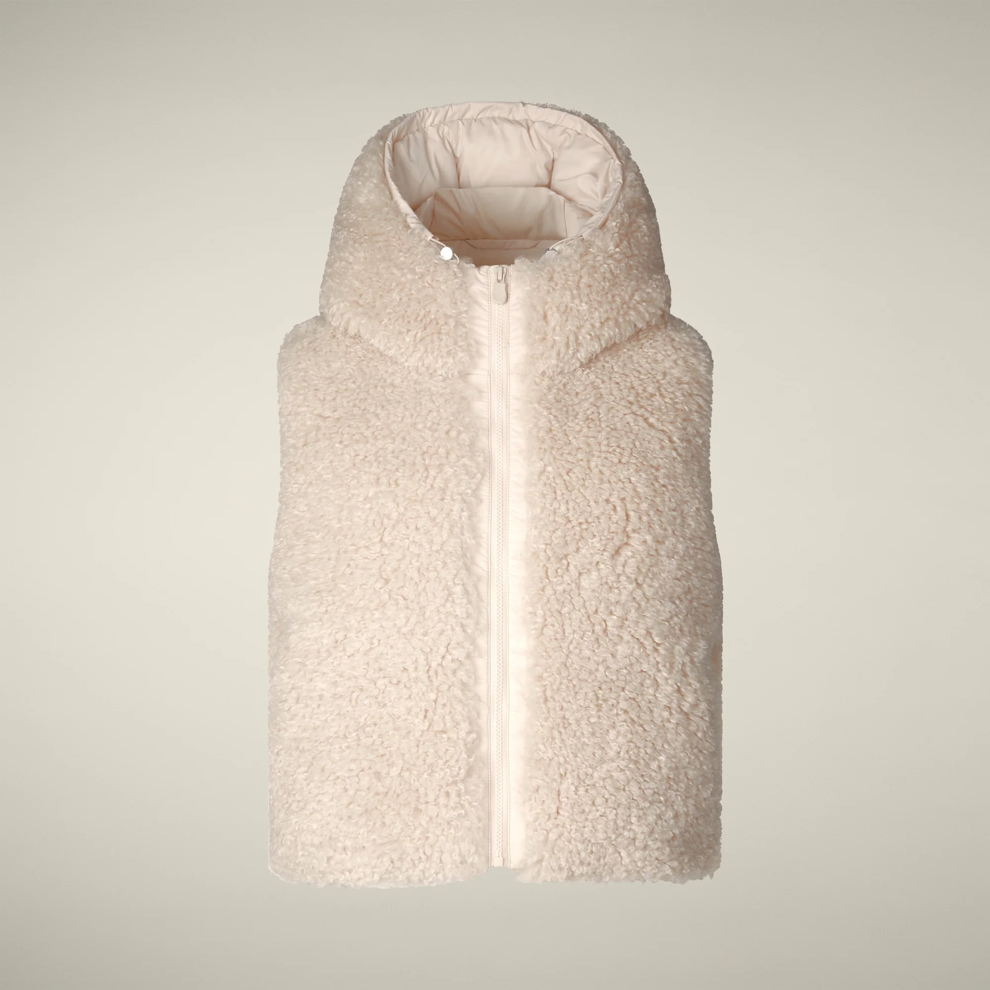Women's faux fur Vest AYLA in Shore Beige