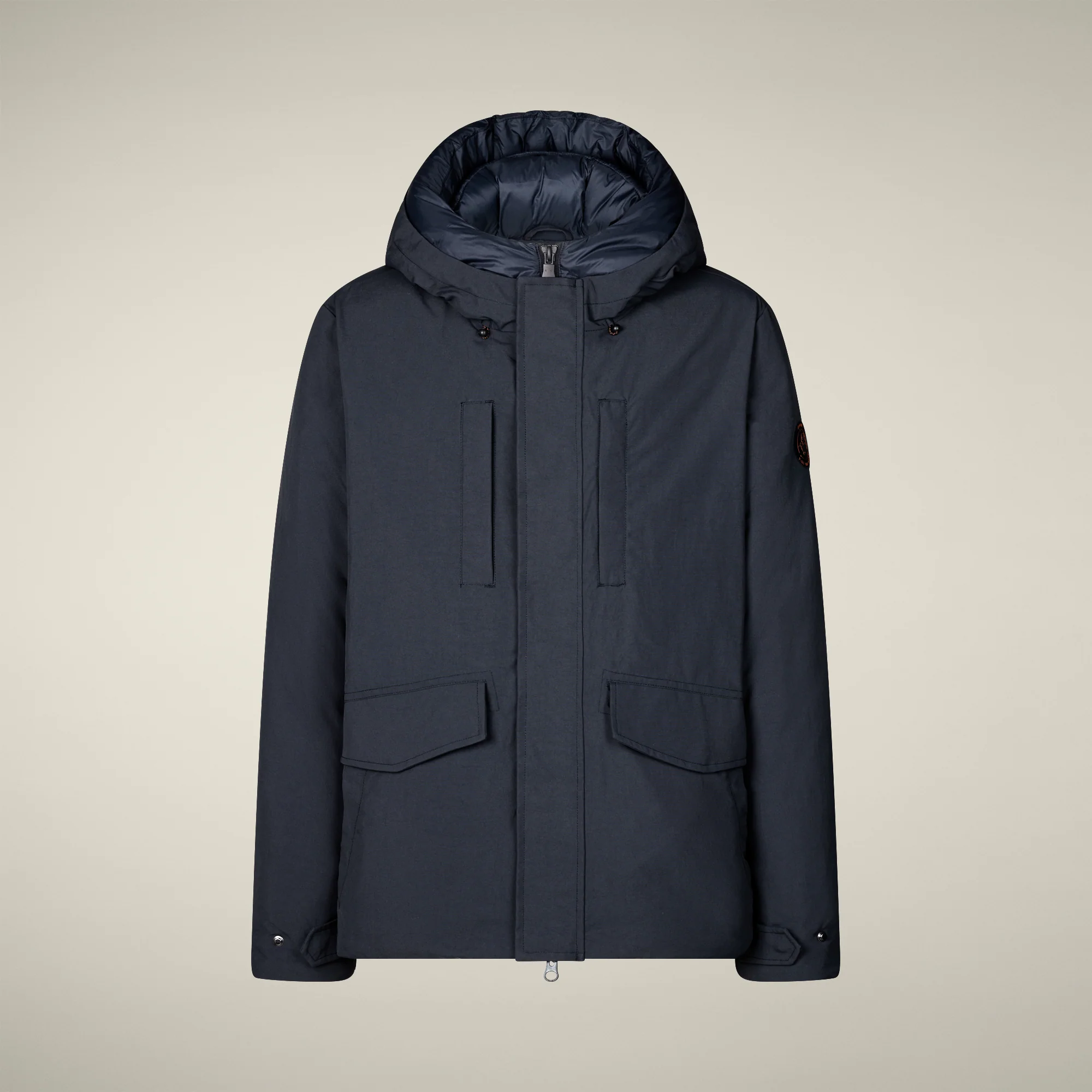 Men's Parka Enzo in Blue Black