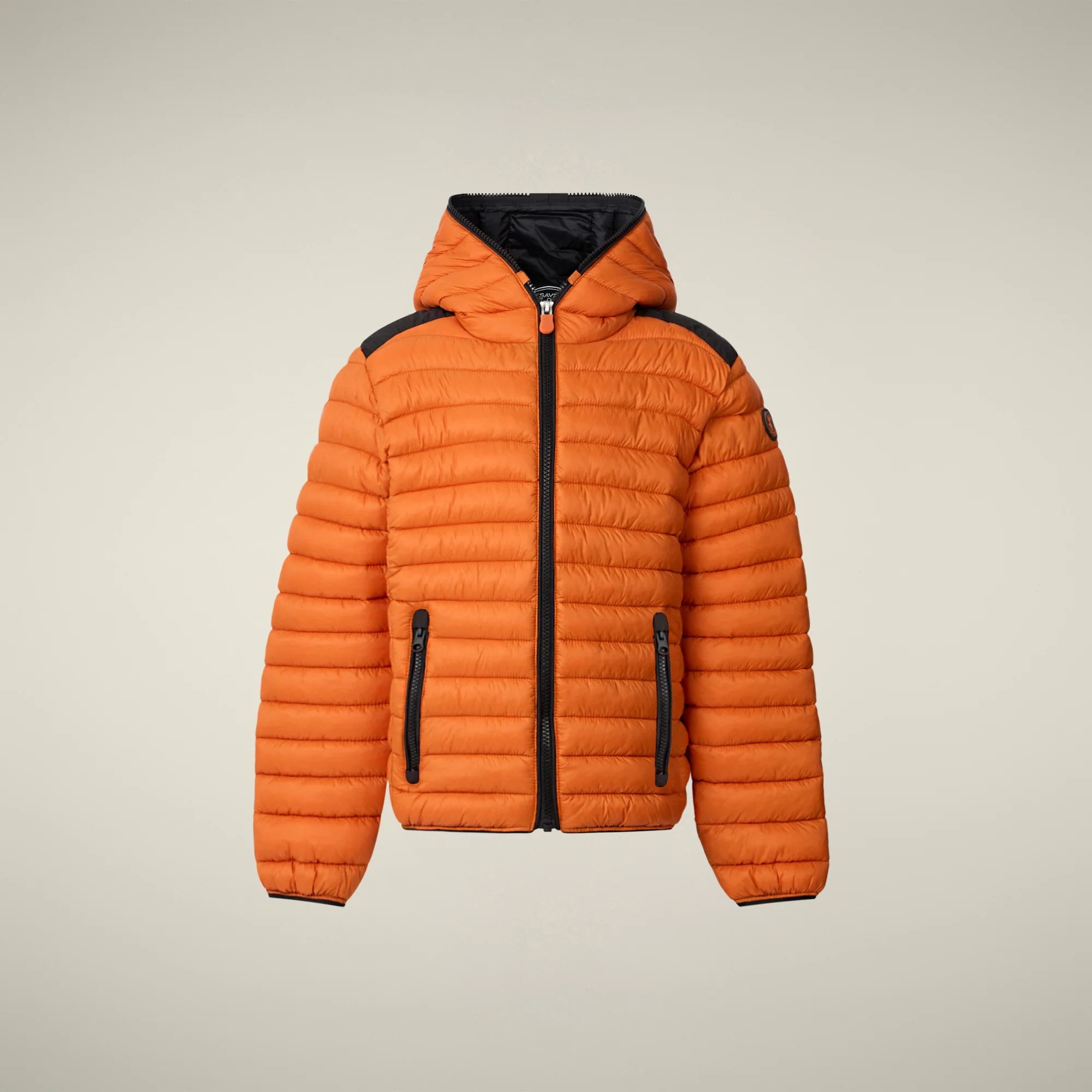 Boys' Puffer jacket Flip in Amber Orange