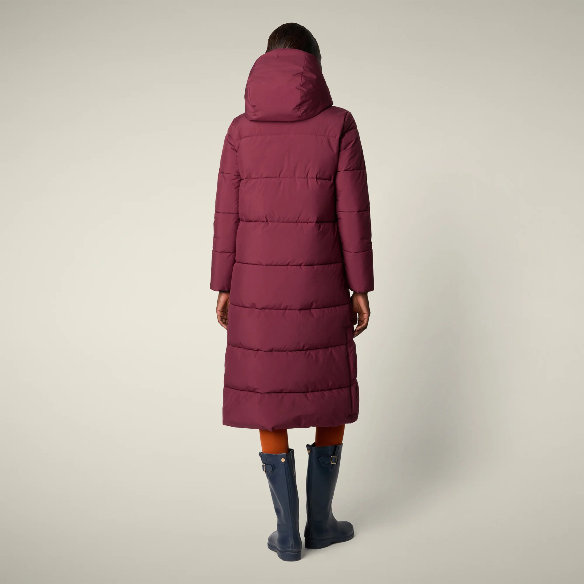 Women's parka missy  in wine red