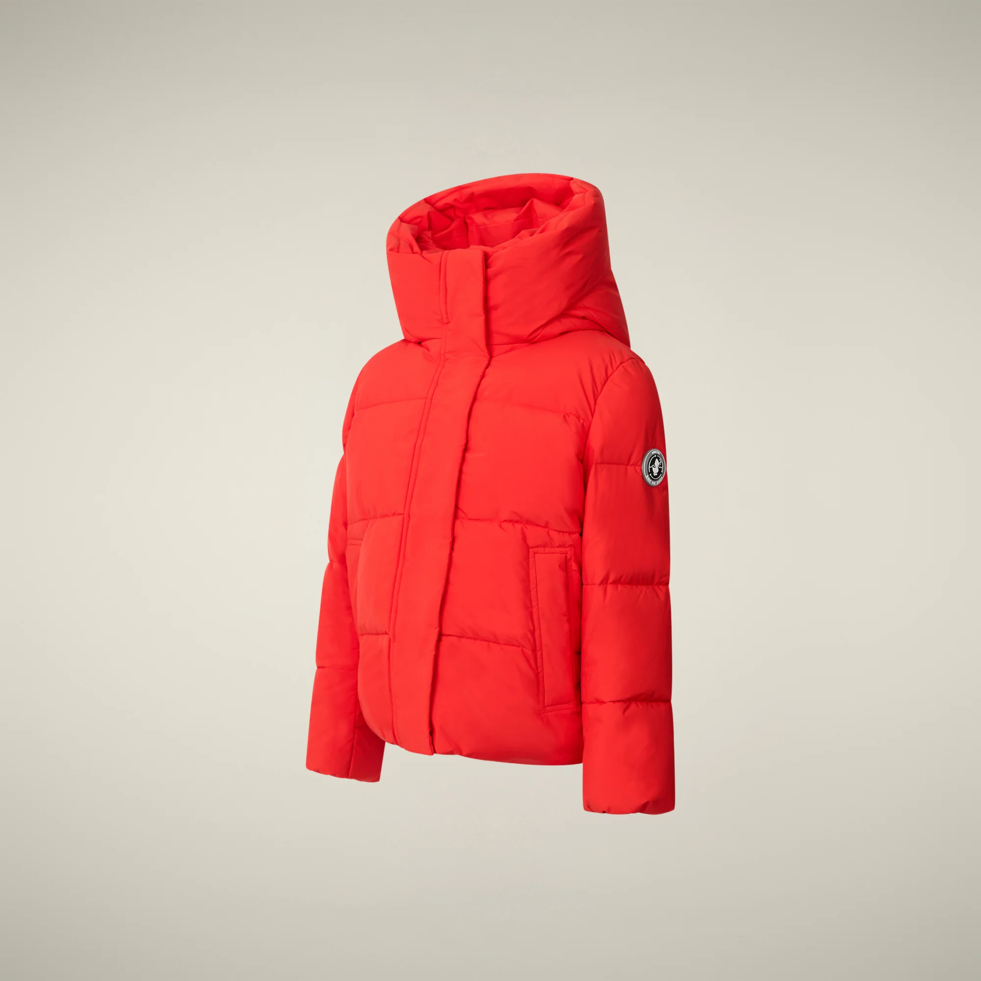 Girls' Parka Aimi in Fiery Red