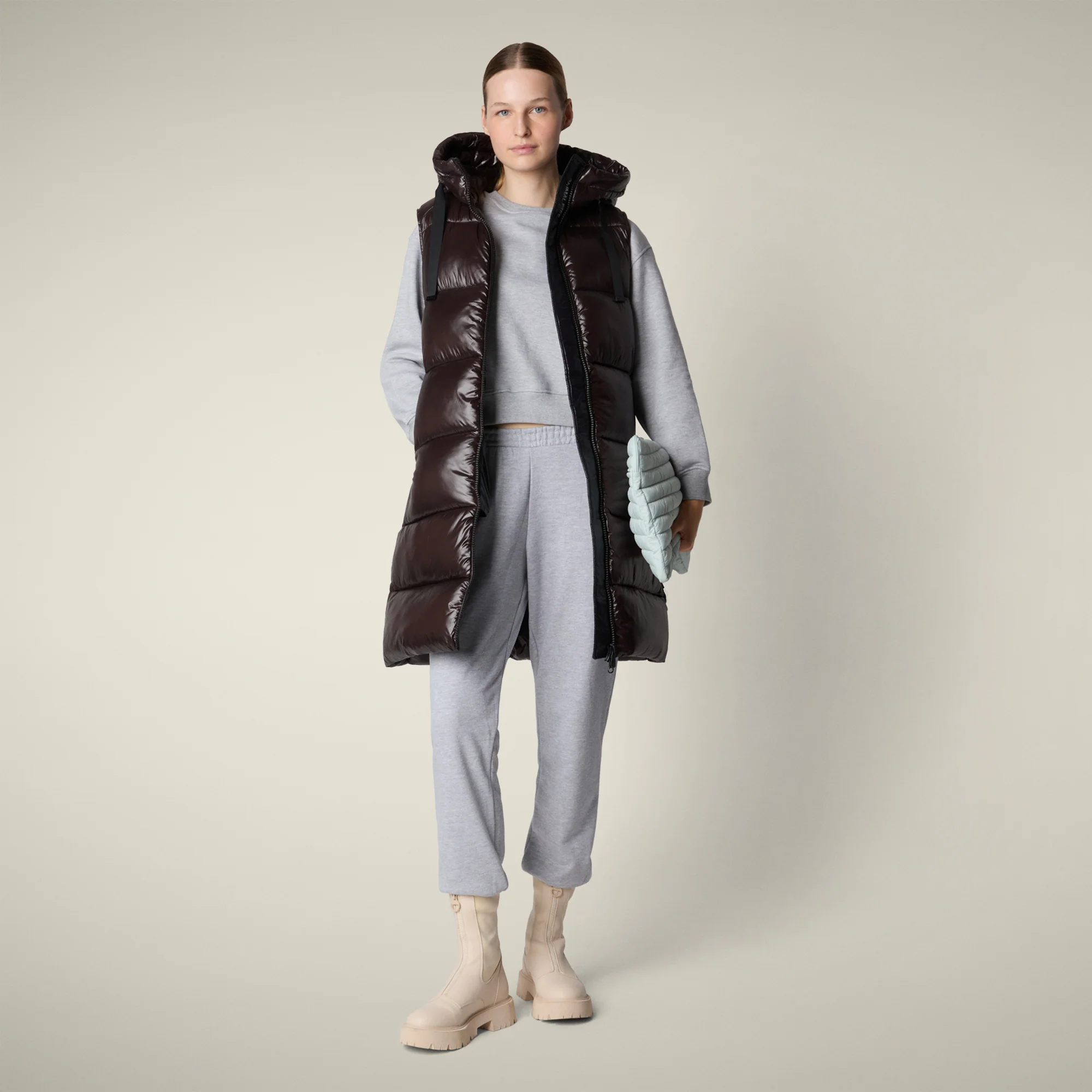 Women's Vest IRIA in brown black