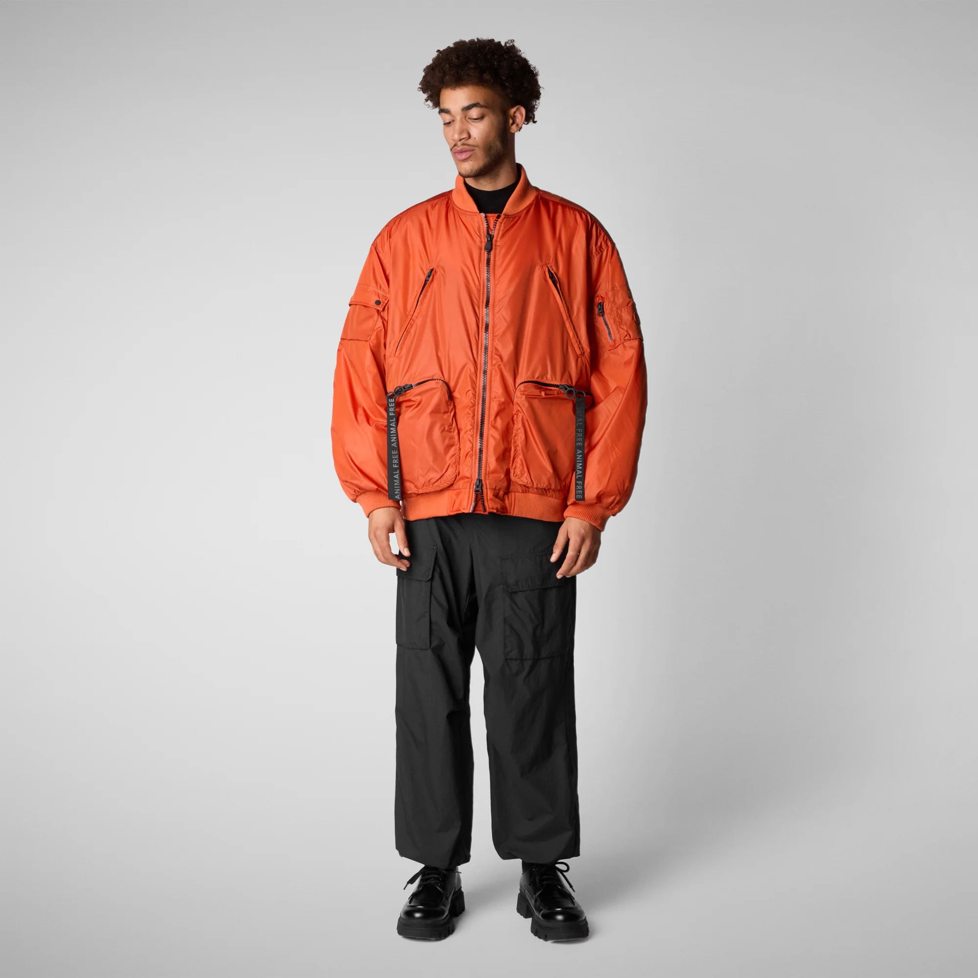 Unisex bomber jacket Usher  in Maple Orange