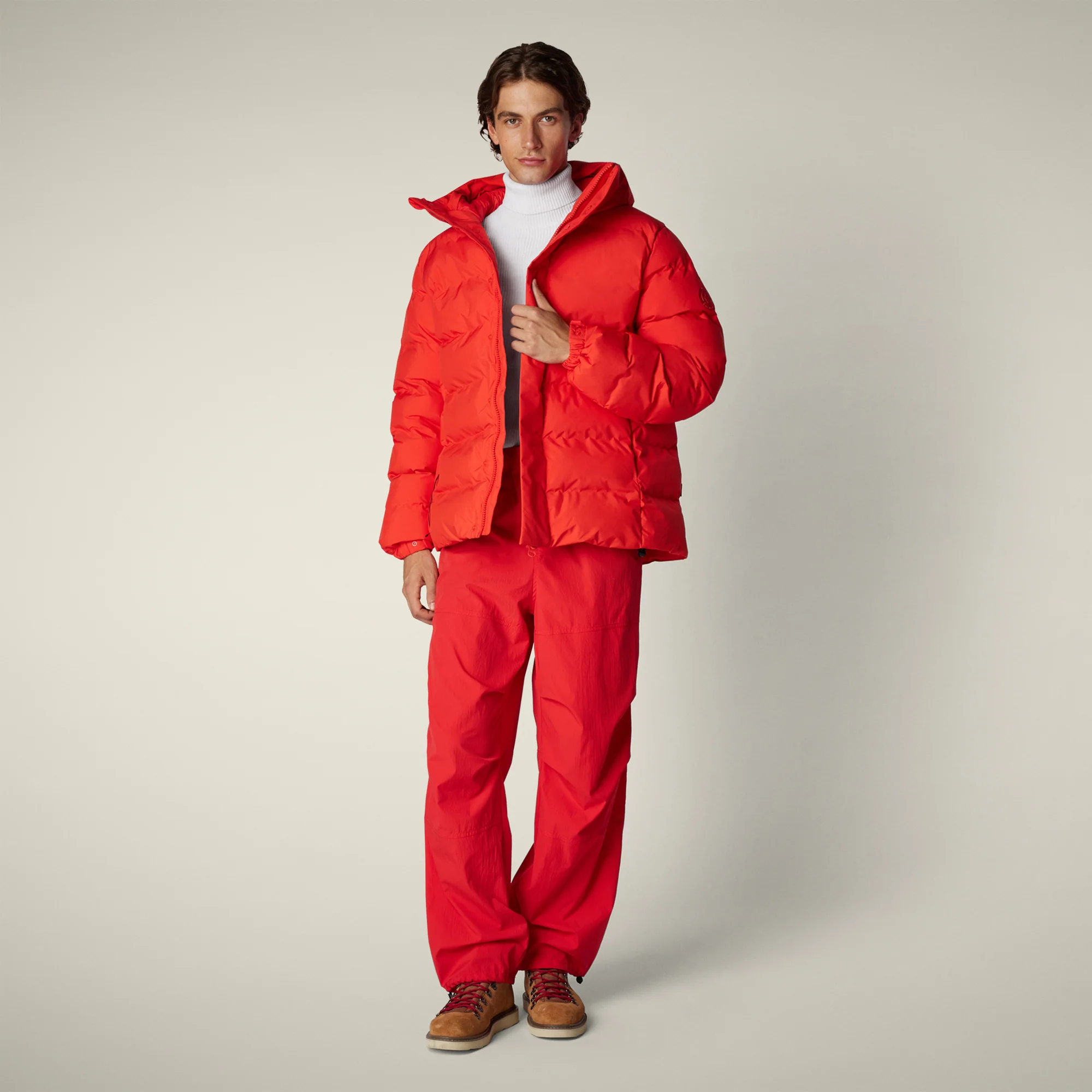 Men's Parka Leland in Fiery Red