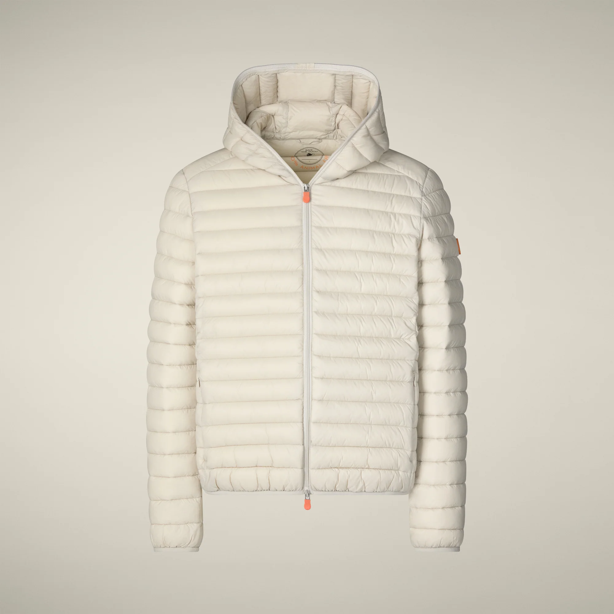 Men's  Donald Hooded Puffer Jacket in Rainy Beige
