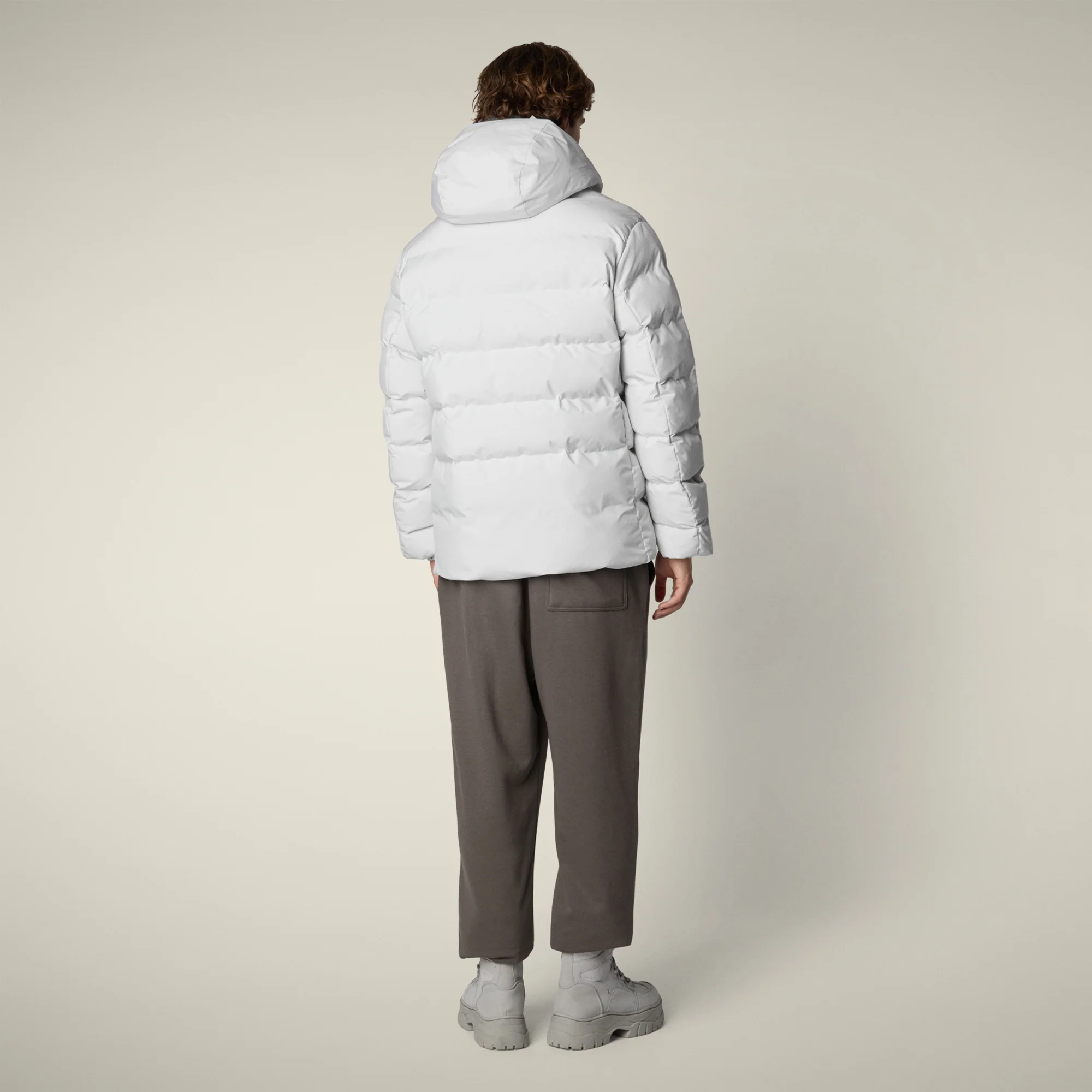Men's parka leland  in fog grey